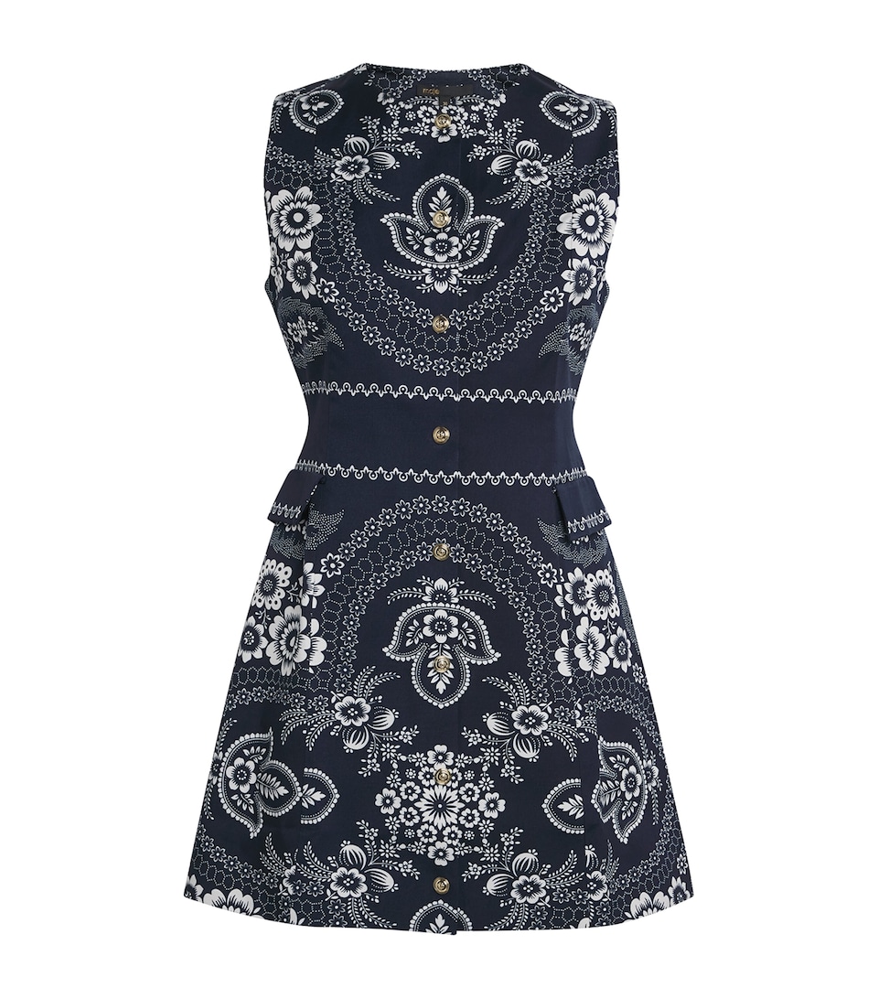 Printed Paisley Mini Dress