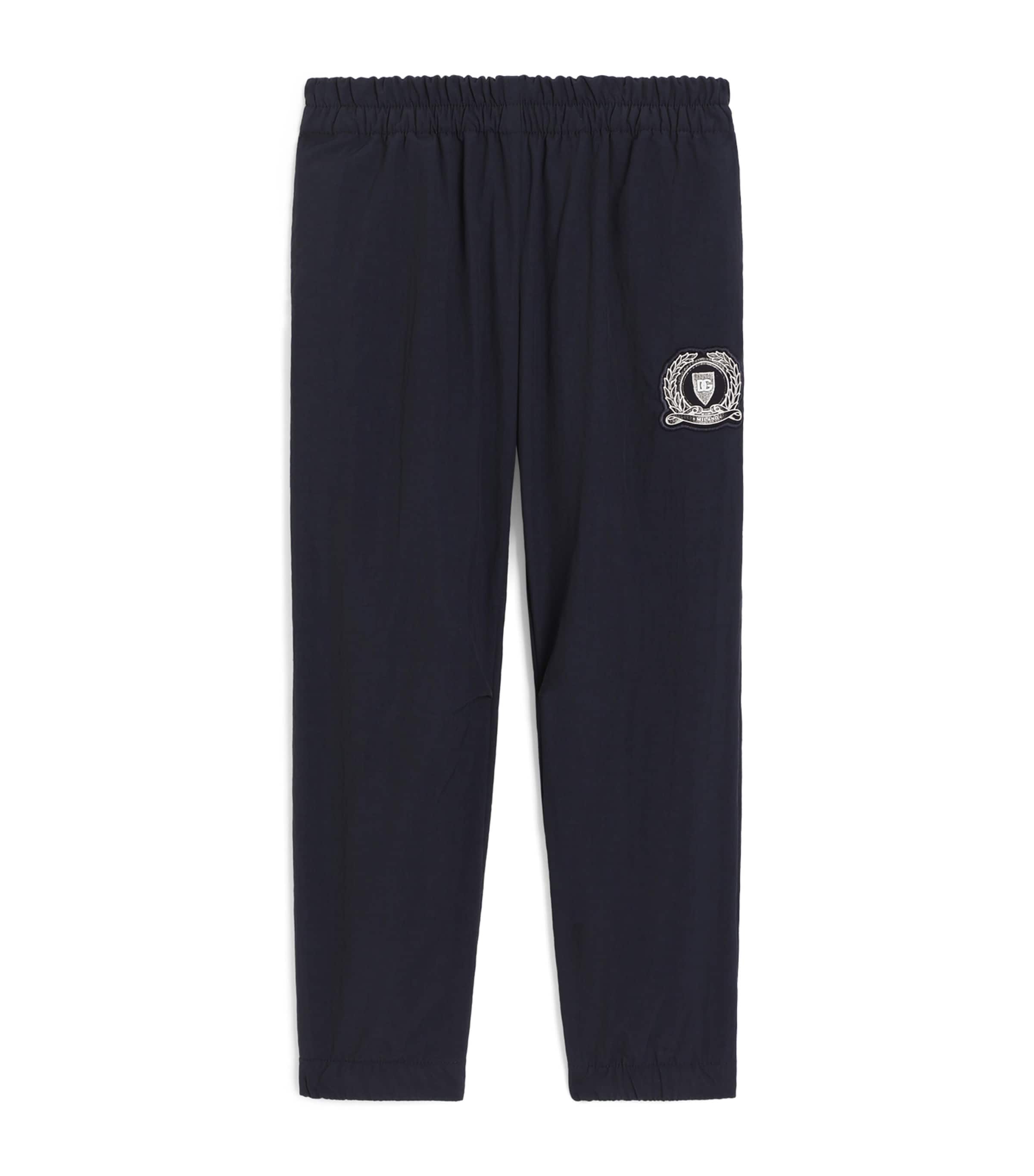 Dolce&Gabbana Kids Cotton Fleece Logo Trousers (8-14 Years) Combined Col