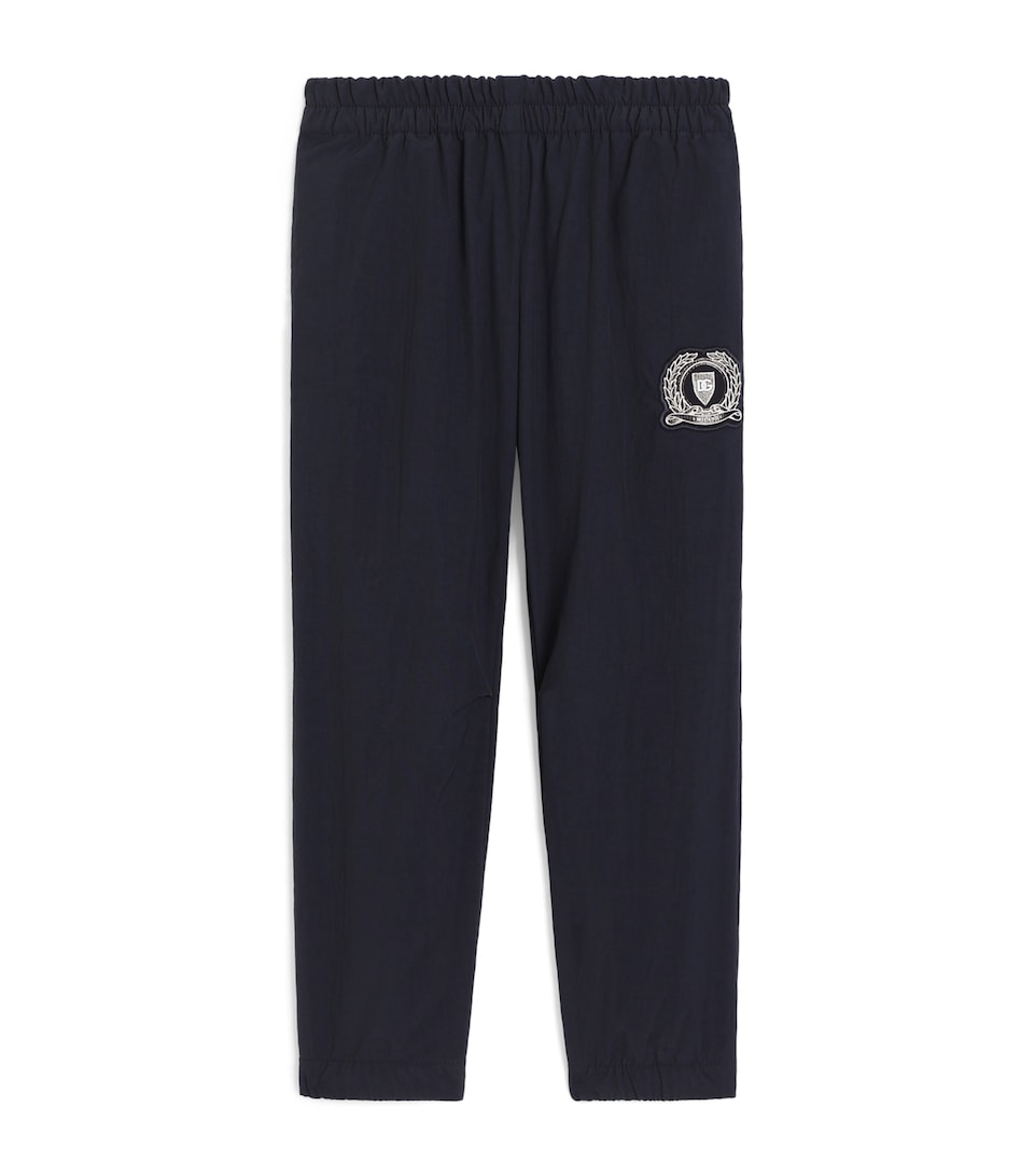 Dolce&Gabbana Kids Cotton Fleece Logo Trousers (8-14 Years) Combined Col