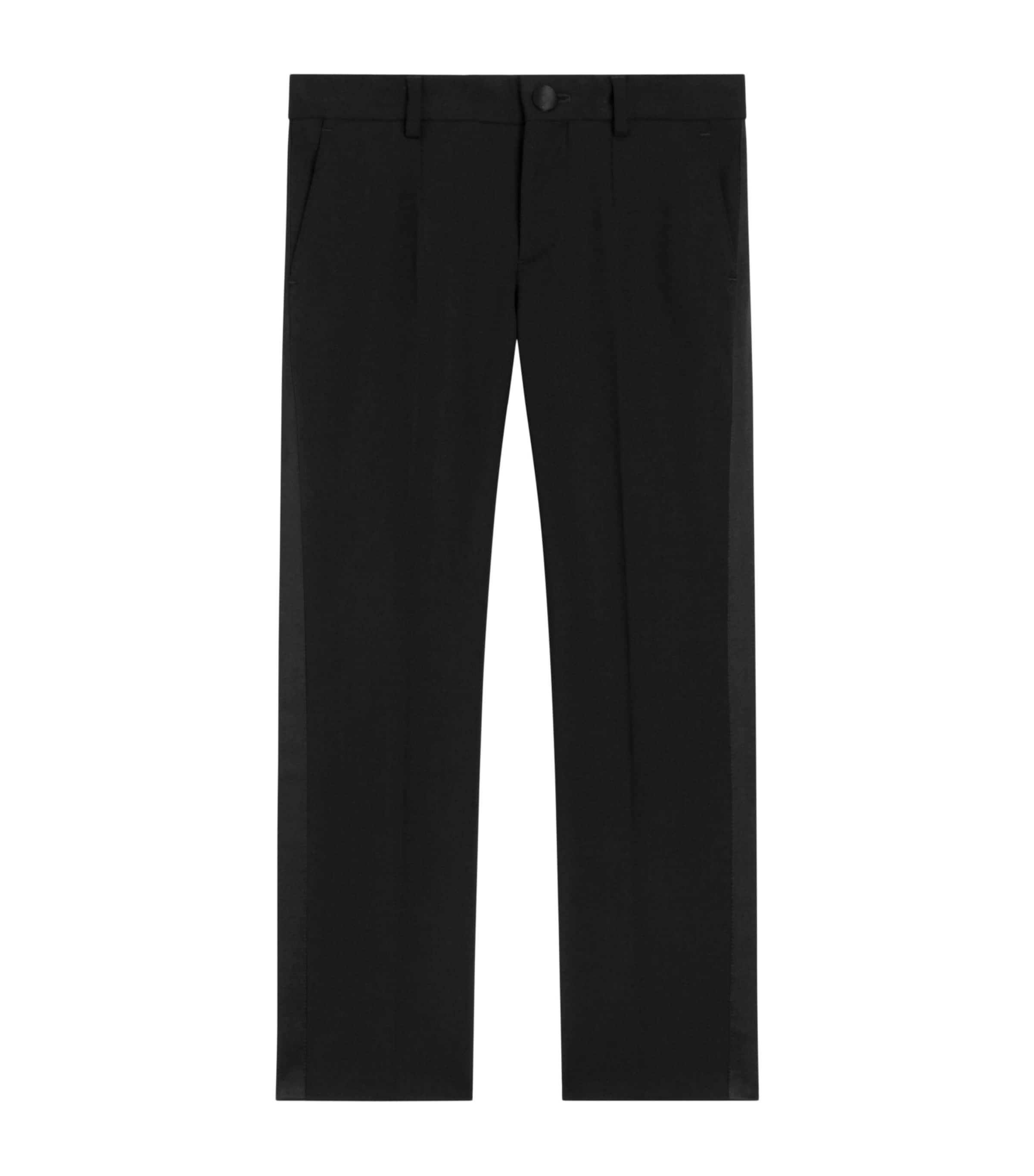 Dolce&Gabbana Kids Virgin Wool-Blend Tailored Trousers (8-14 years) Black