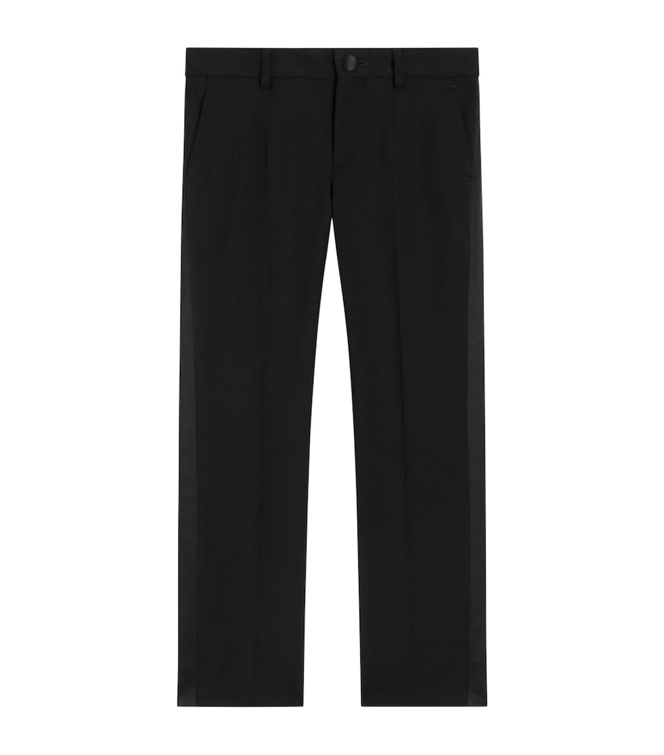 Dolce&Gabbana Kids Virgin Wool-Blend Tailored Trousers (8-14 years) Black