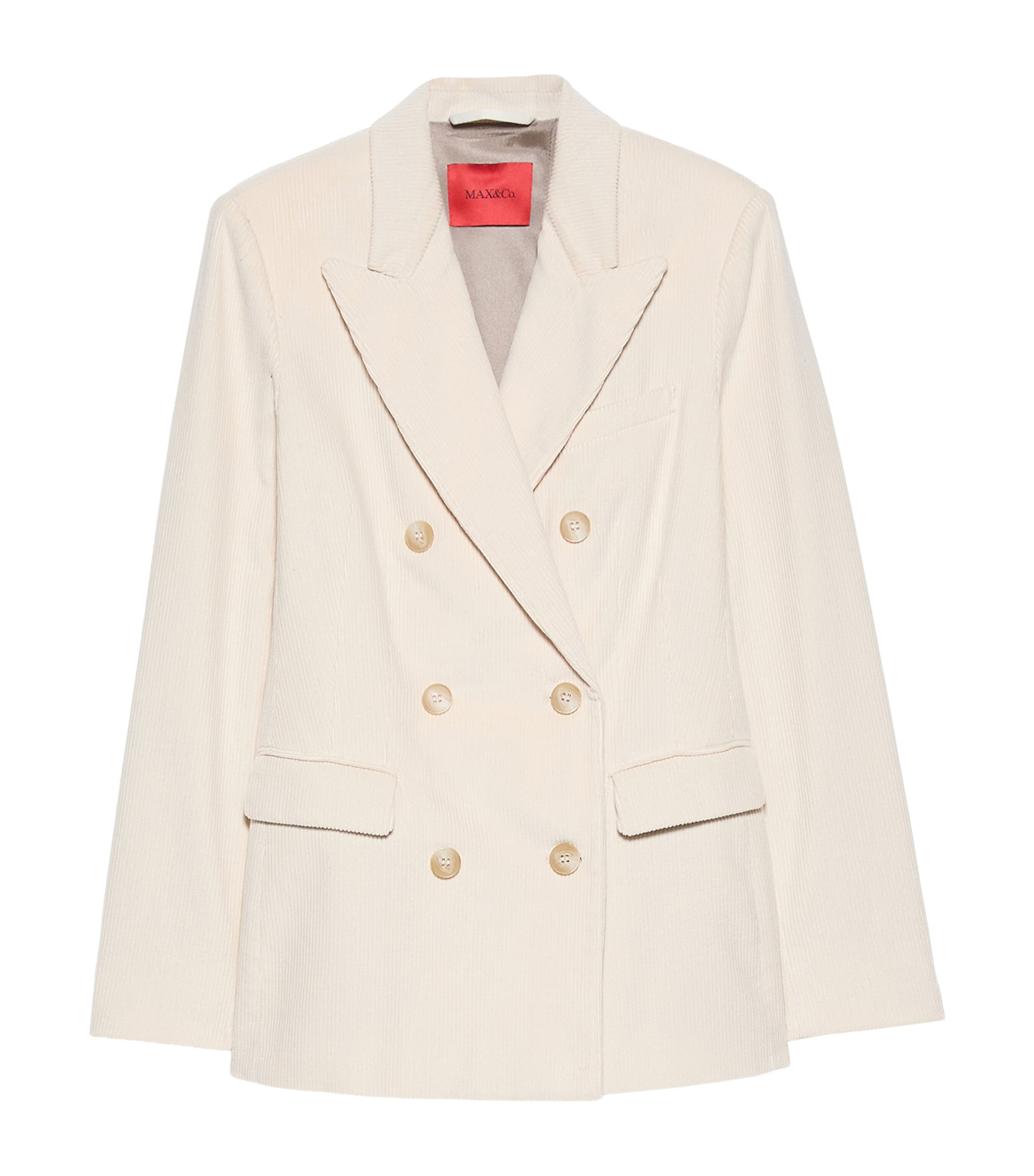 MAX&Co. Womens Corduroy Blazer Milk