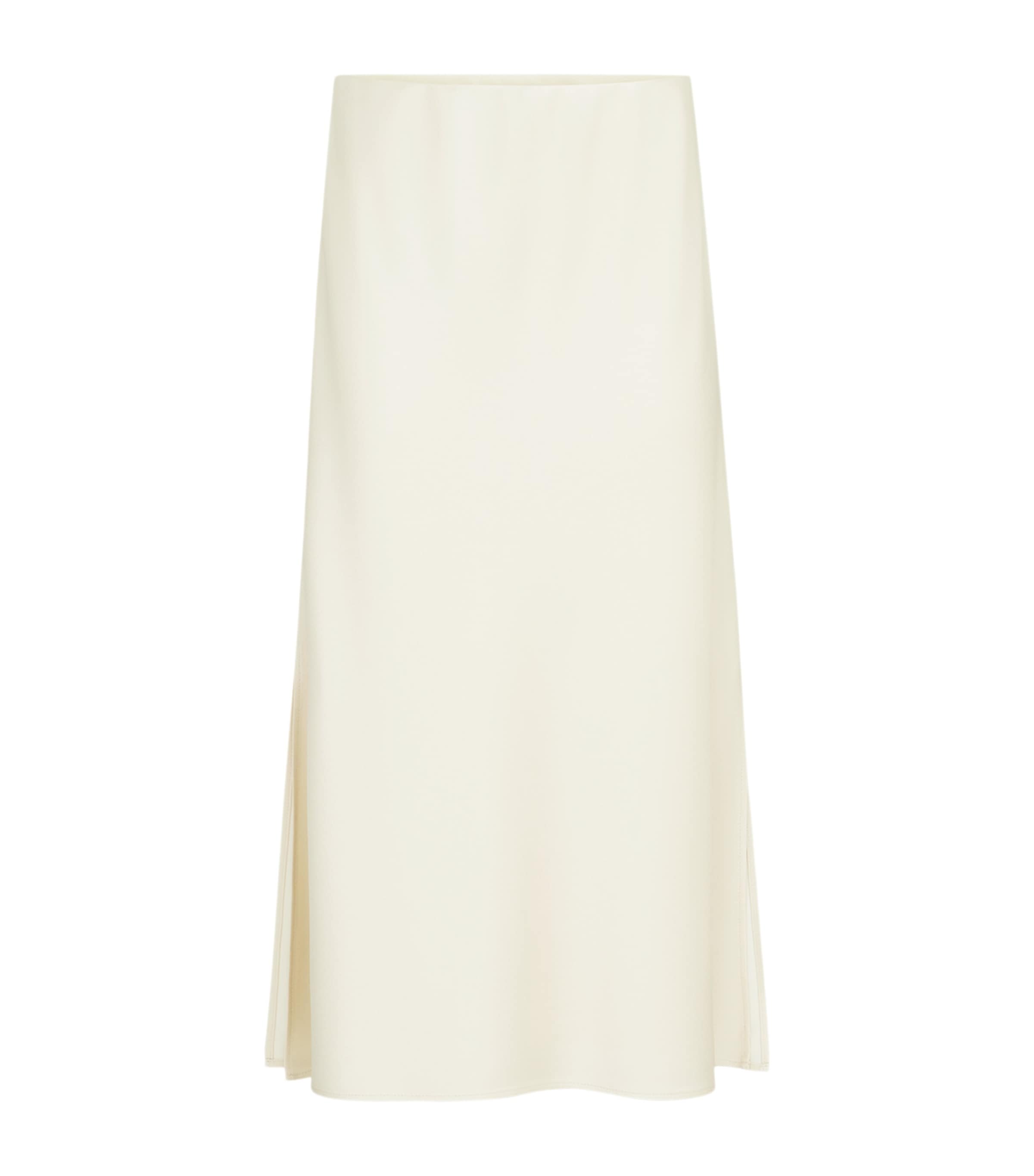 Brunello Cucinelli Womens Satin Midi Skirt