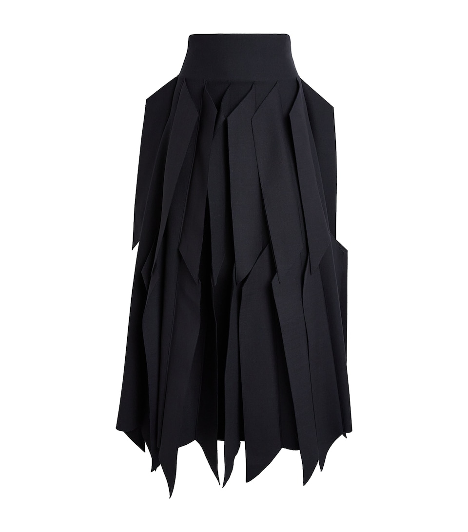 Ruffled Midi Skirt