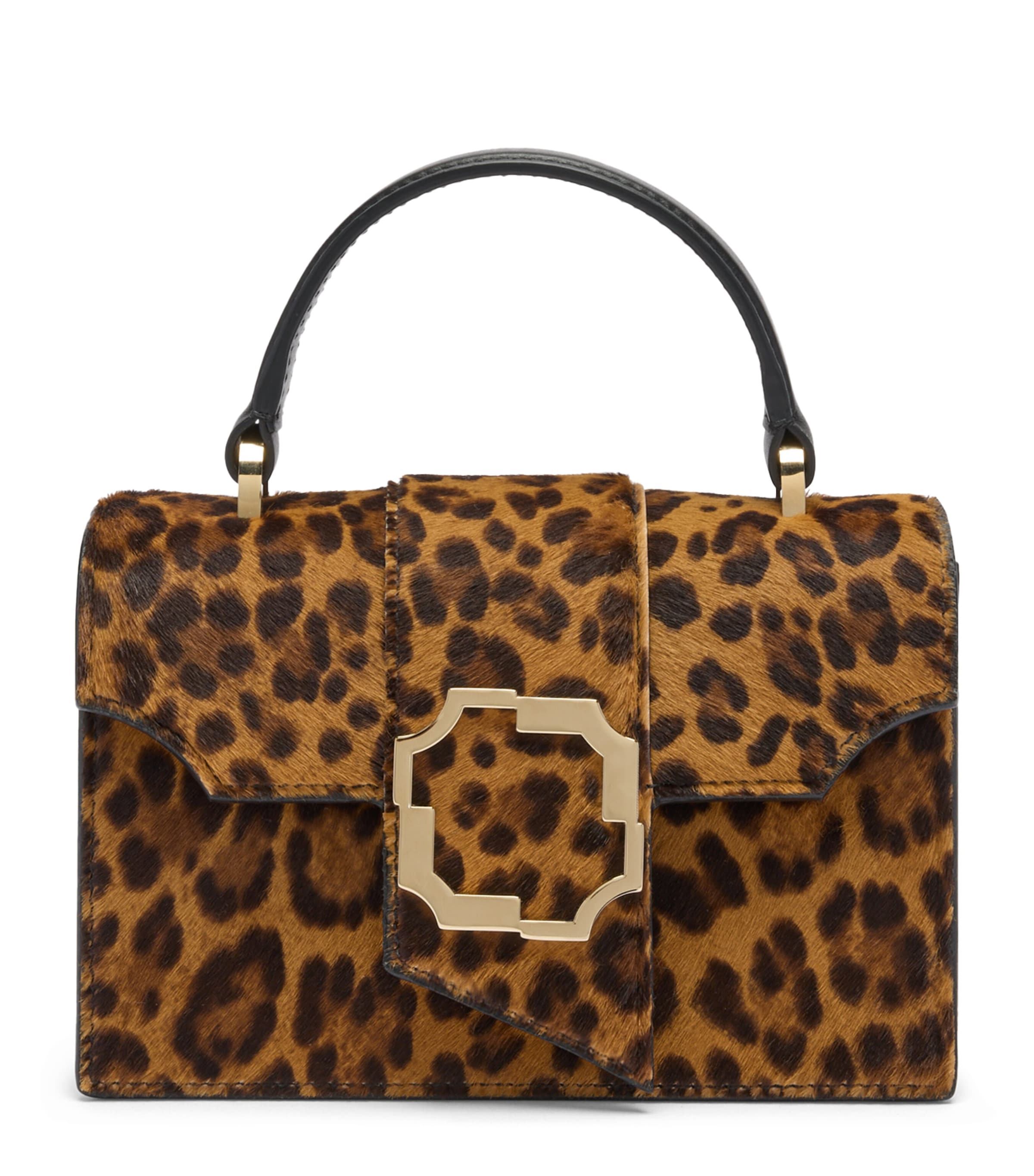 Mini Leopard Audrey Top-Handle Bag