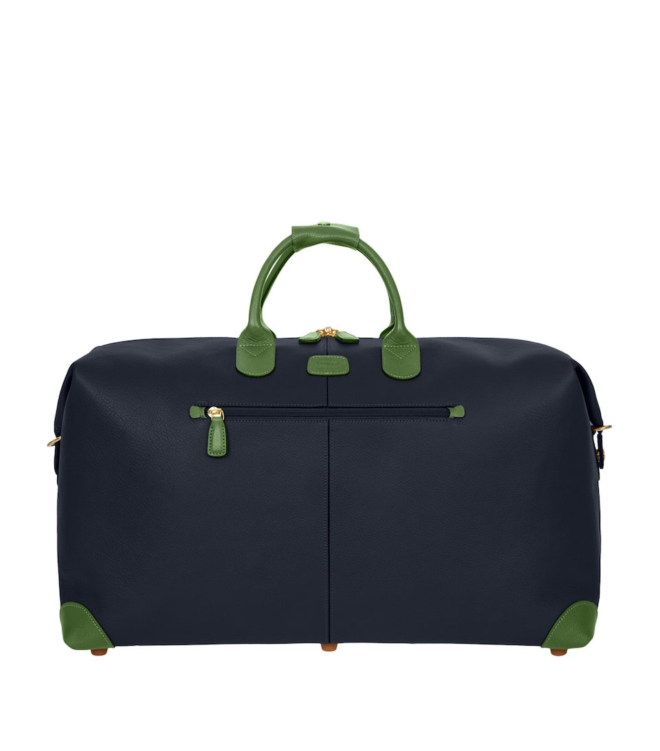 Bric's Leather Bellagio Holdall Blue Green