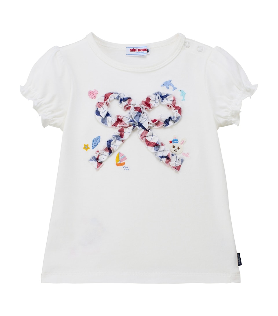 Cotton Ruffled-Bow T-Shirt (2-9 Years)