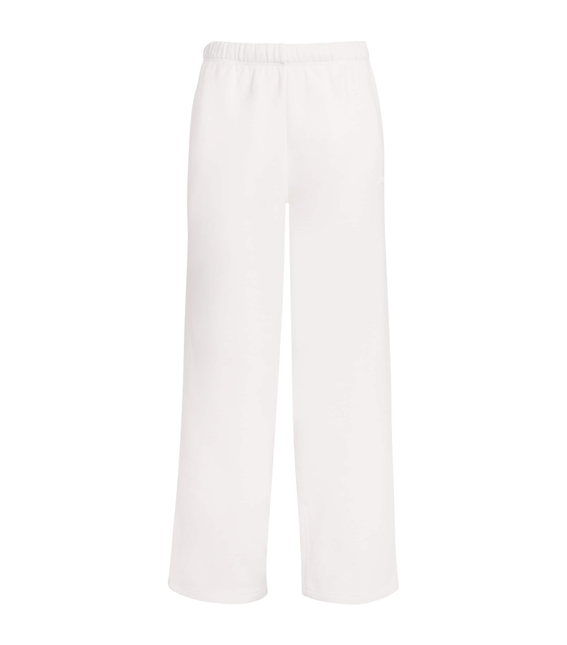 Cotton-Blend Fleece Straight Sweatpants