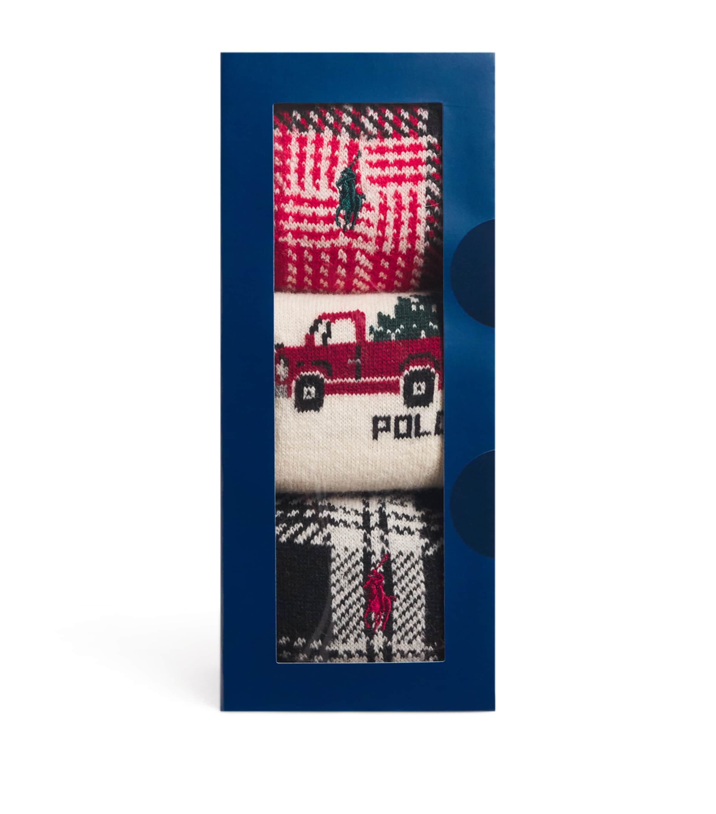 Wool-Blend Plaid Truck Socks (Pack of 3)