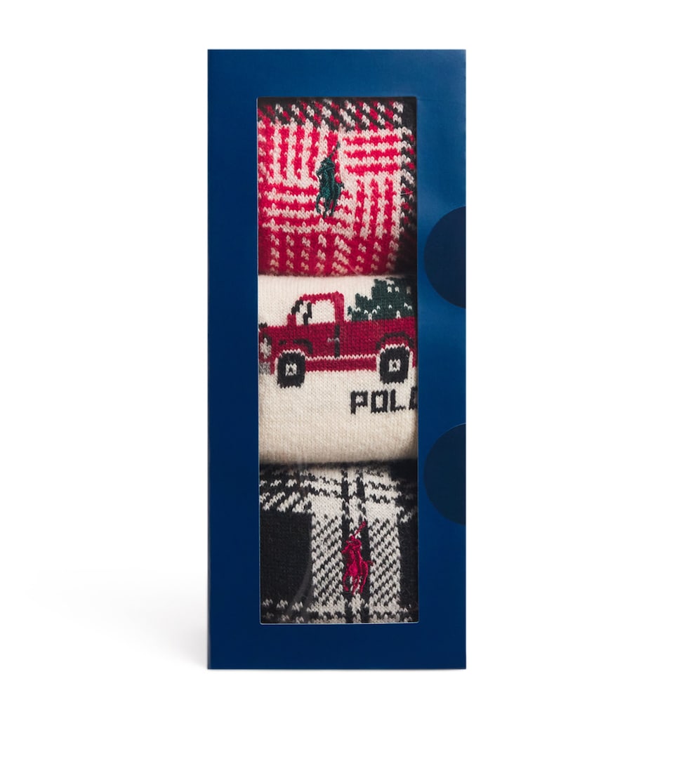 Wool-Blend Plaid Truck Socks (Pack of 3)