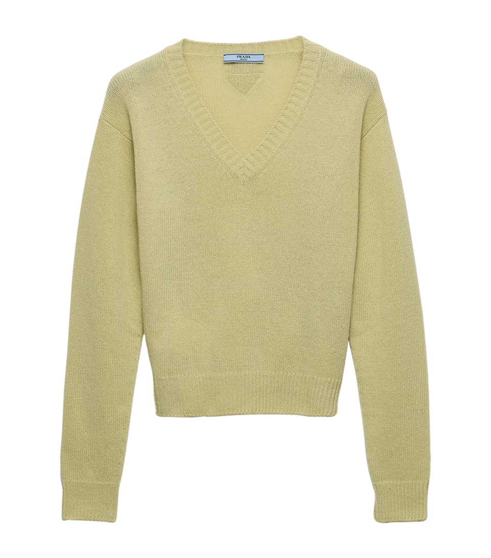 Wool-Cashmere V-Neck Sweater