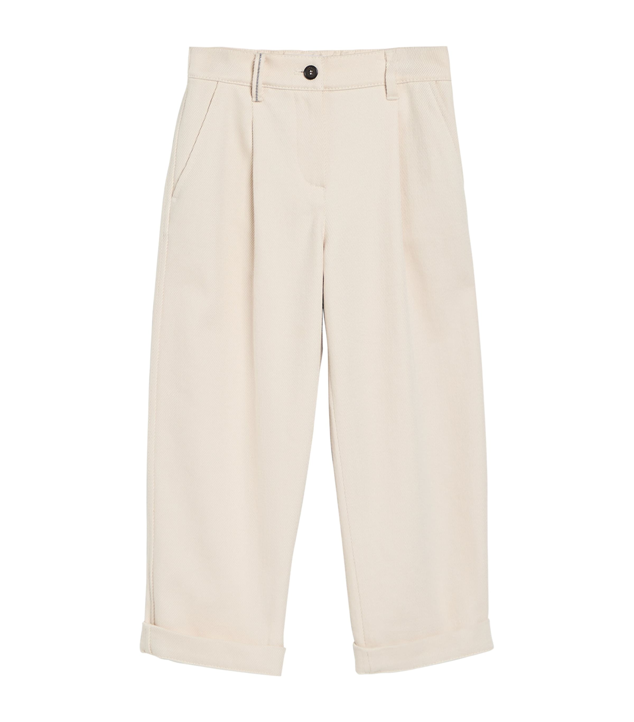 Brunello Cucinelli Kids Cotton-Wool Monili Trousers (12-12+ Years)