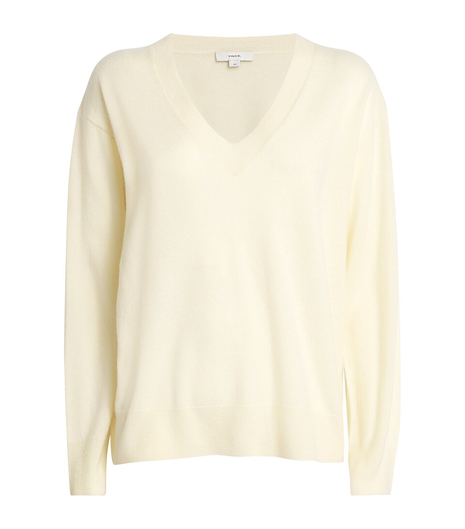 Cashmere-Silk V-Neck Sweater