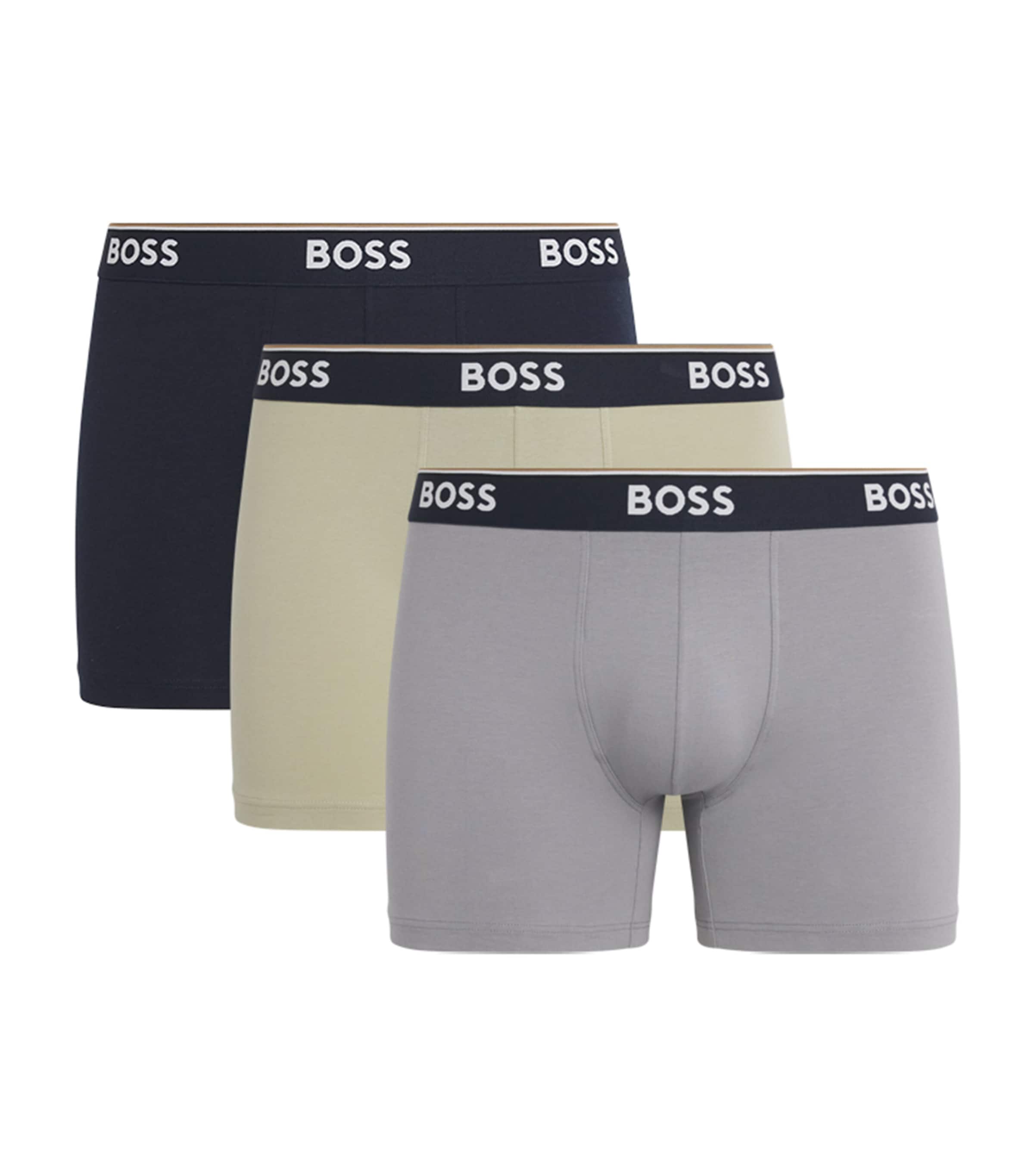 BOSS Mens Stretch-Cotton Power Briefs (Pack of 3) Open Misc