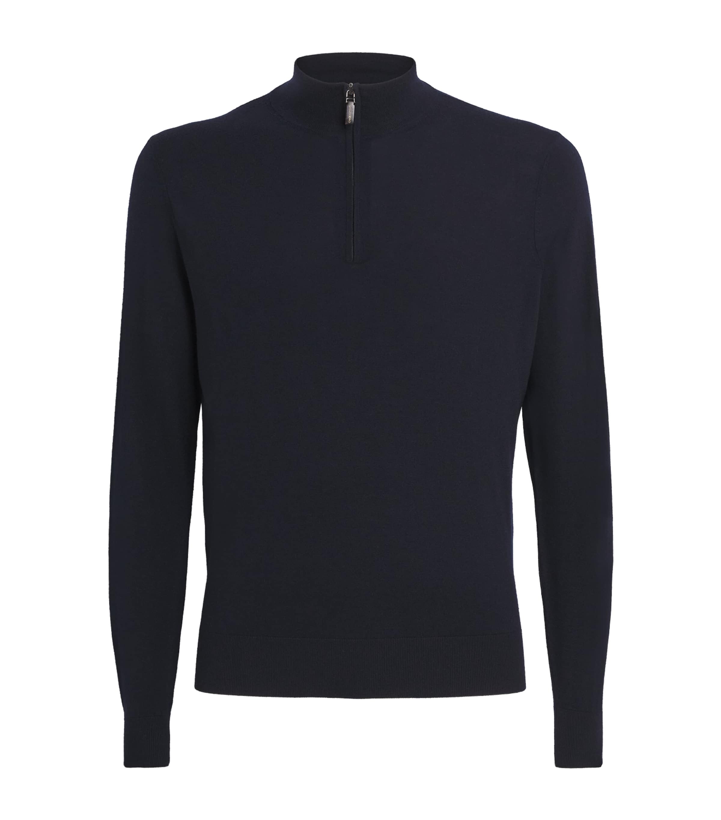 Kid Wool Quarter-Zip Sweater