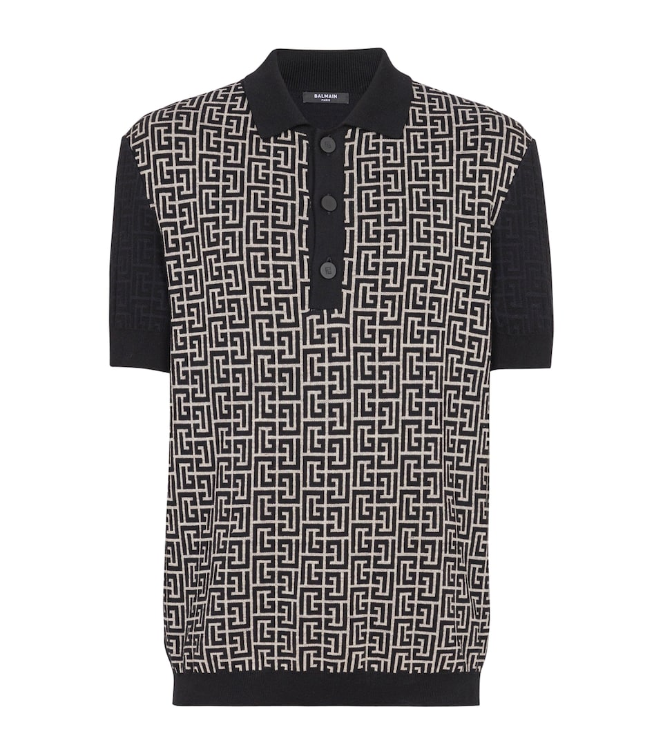 Knitted Labyrinth Polo Shirt