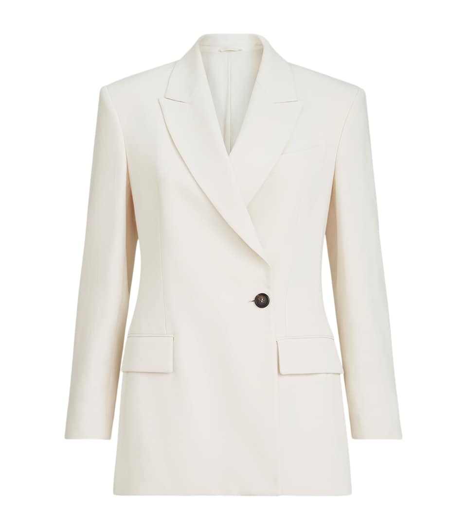 Brunello Cucinelli Womens Comfort Viscose Couture Twill Blazer