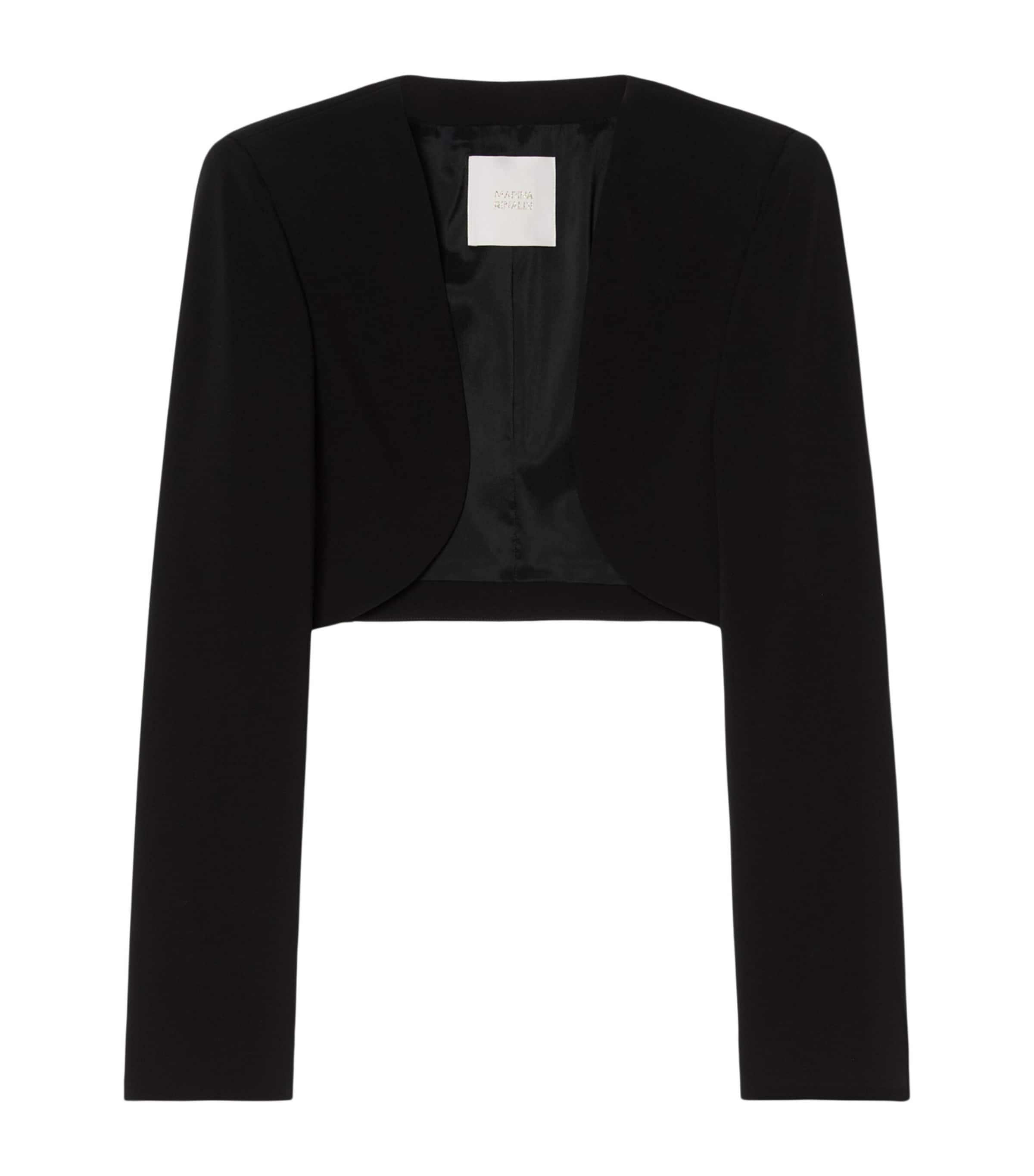 Marina Rinaldi Womens Cropped Bolero Jacket Black