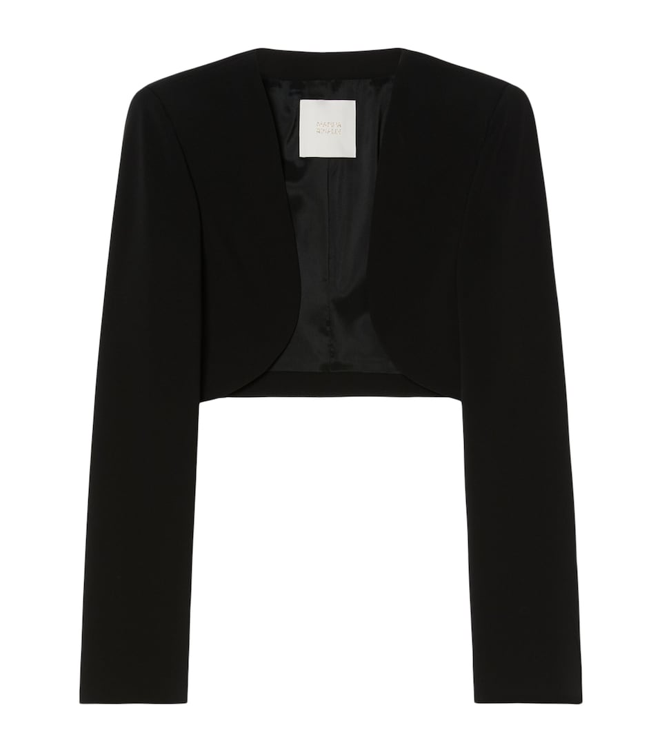 Marina Rinaldi Womens Cropped Bolero Jacket Black