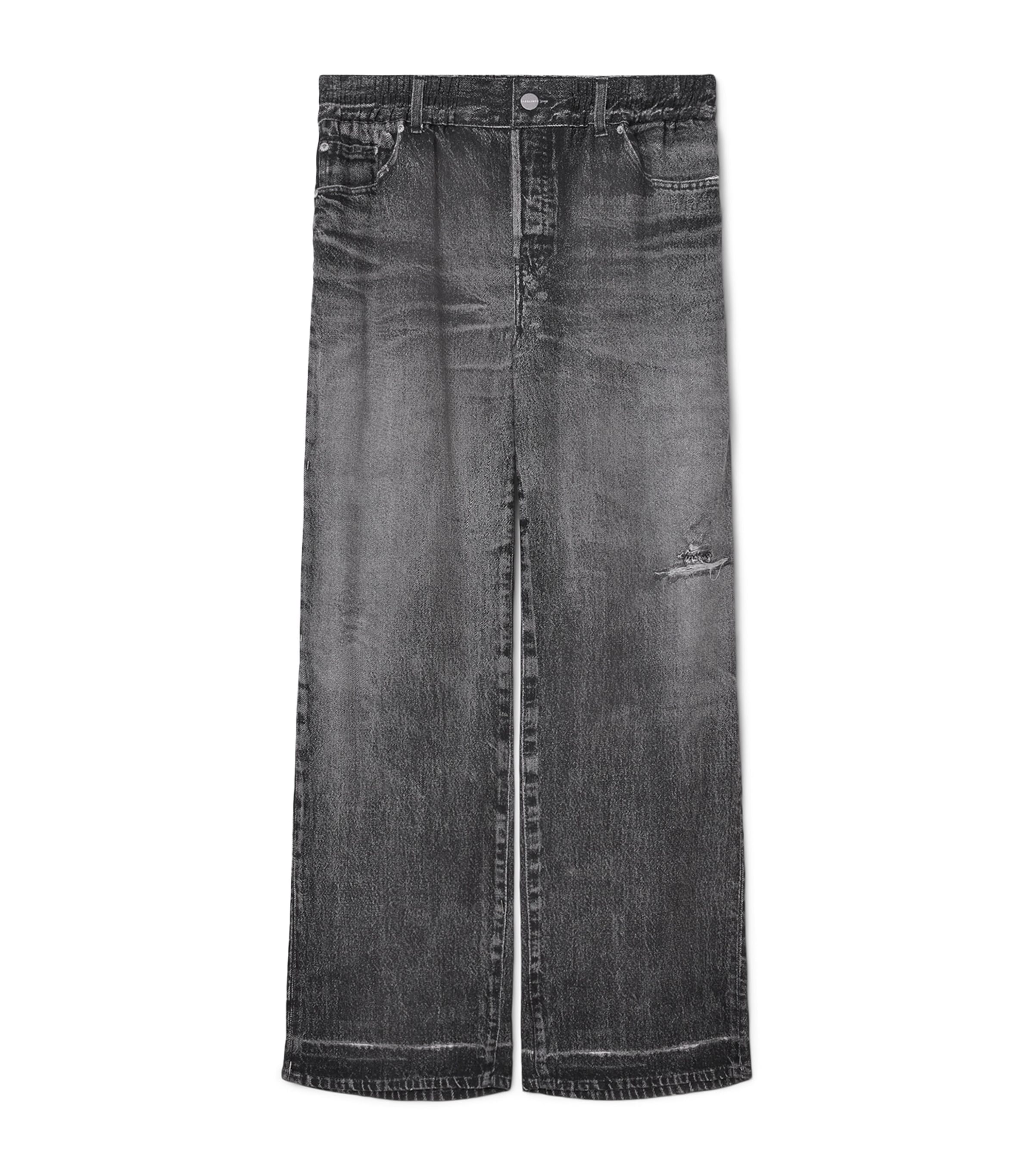 Tyler Illusion Print Wide-Leg Trousers