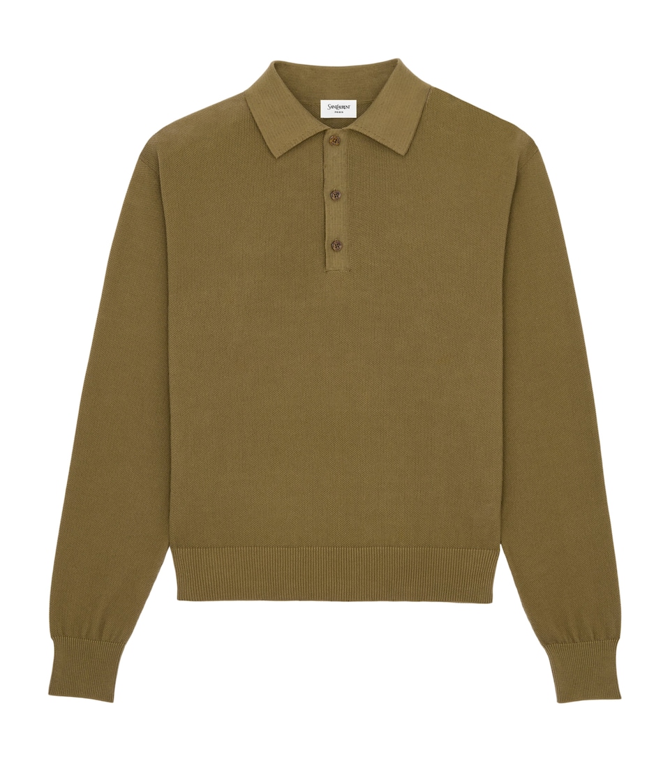Cotton Polo Sweater