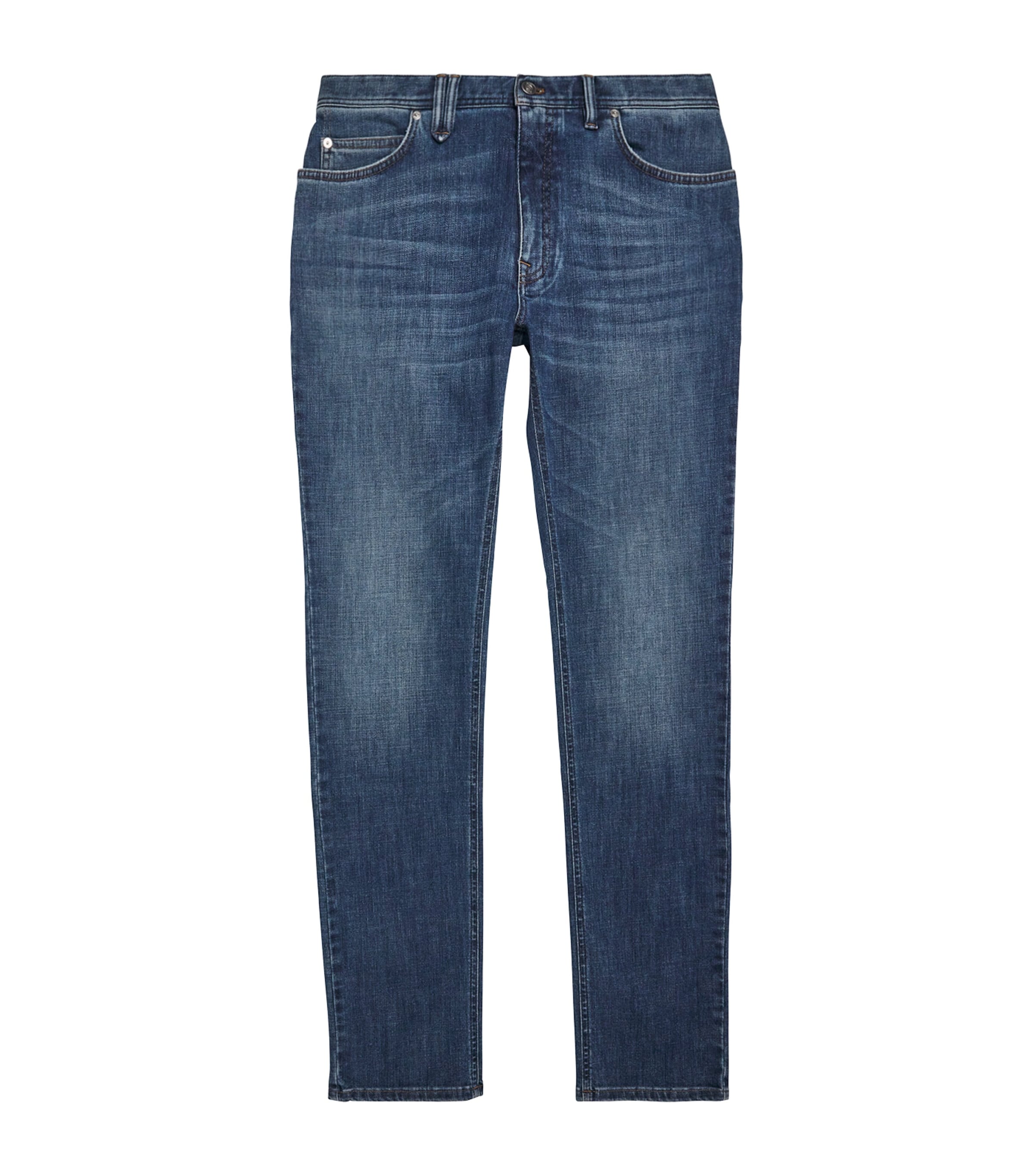 Brioni Mens Organic Denim Meribel Straight Jeans