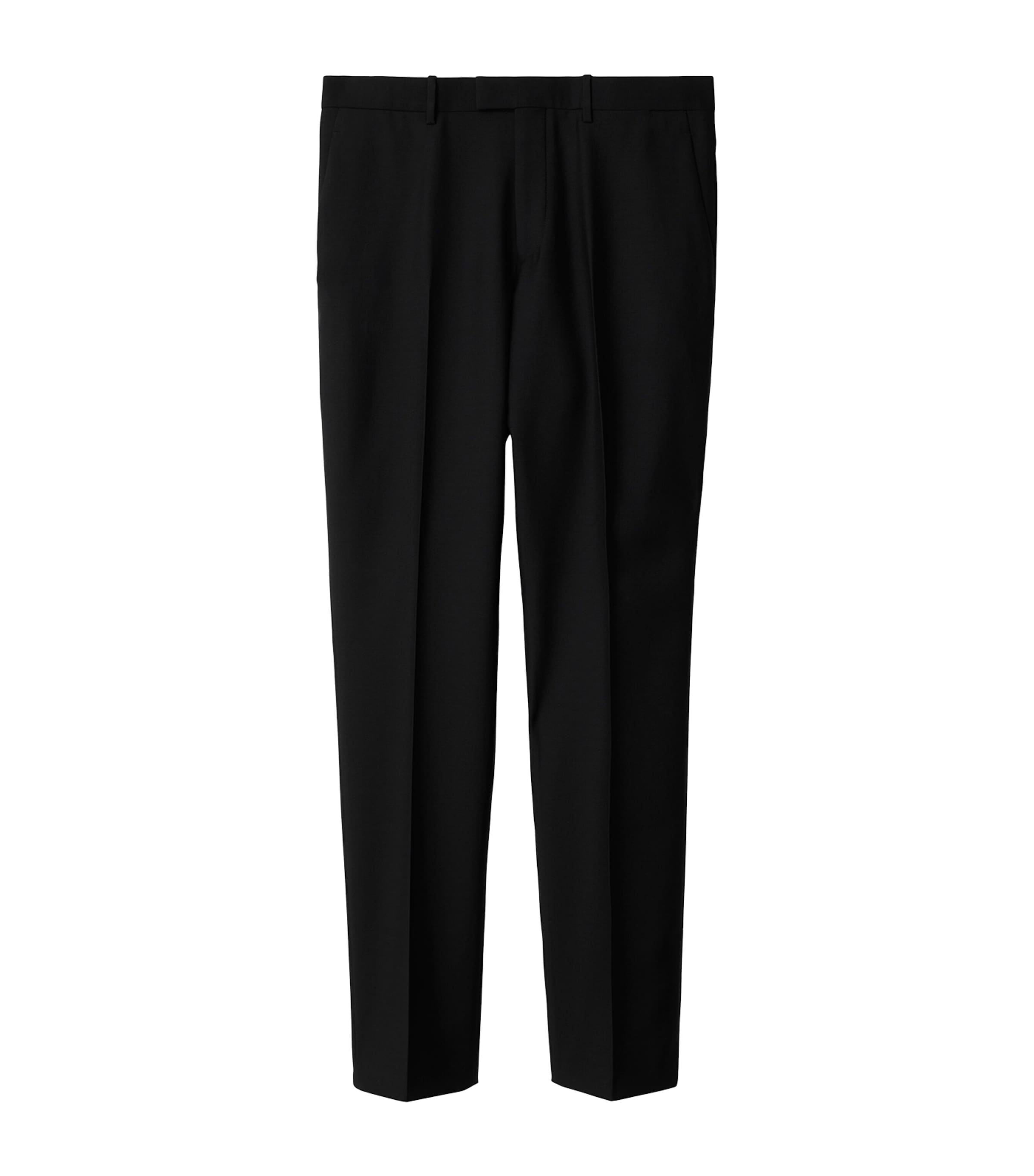 Wool Twill Slim Trousers