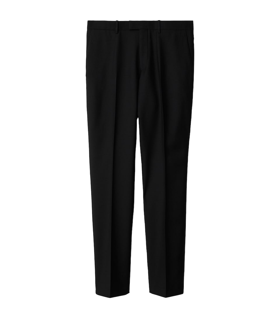 Wool Twill Slim Trousers