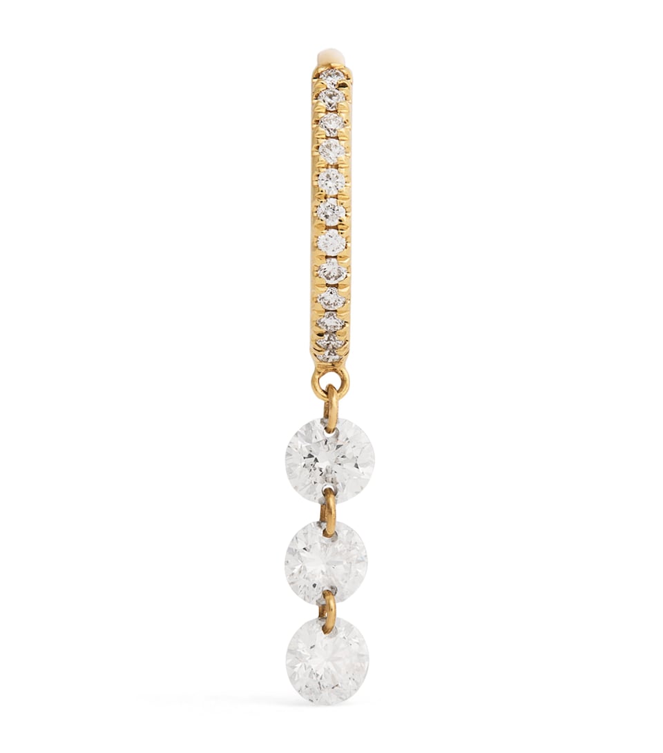 Yellow Gold and Diamond Danae Single Earring