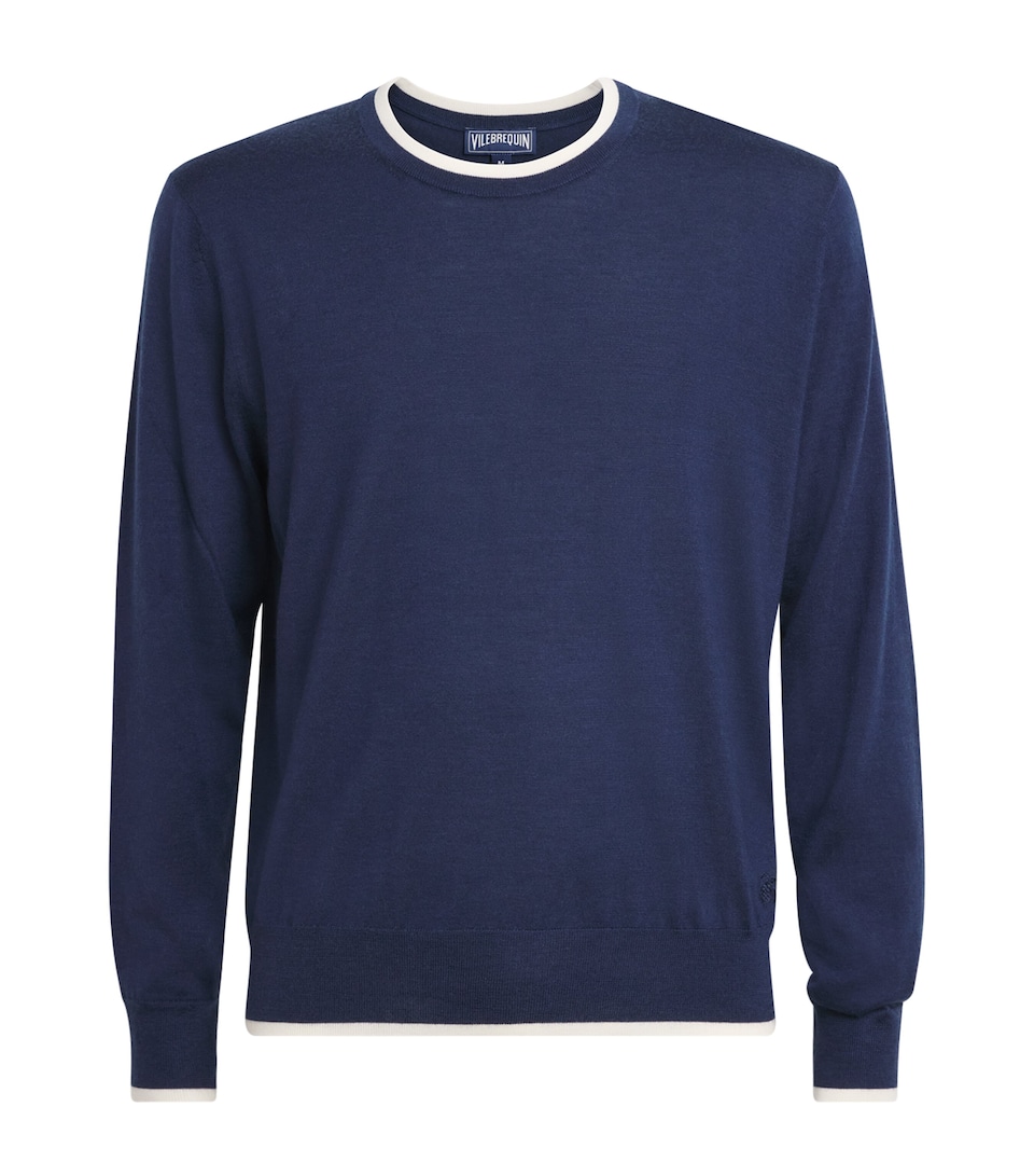Cashmere-Wool-Silk Pierre Sweater