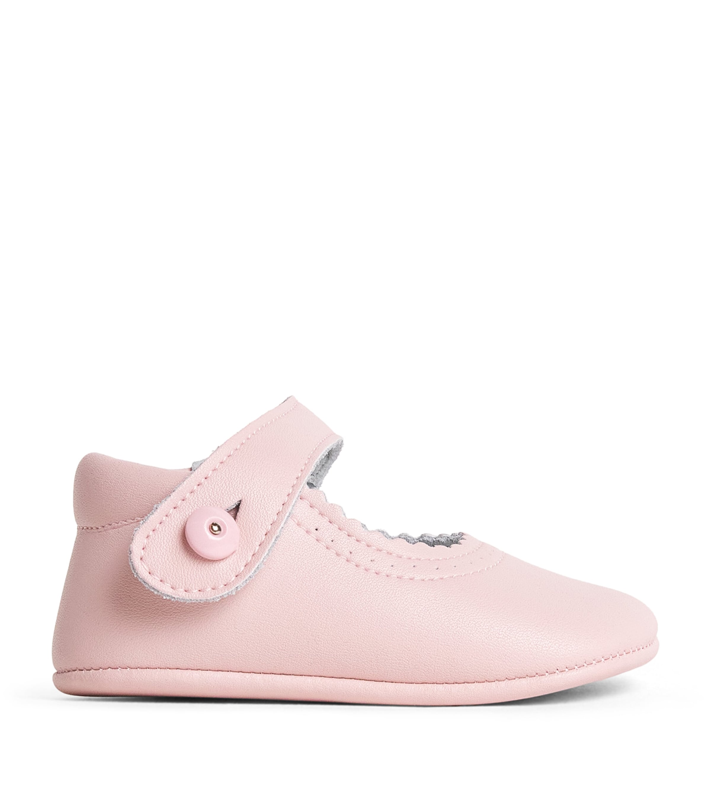 PEPA LONDON Leather Mary Jane Pram Shoes Pink
