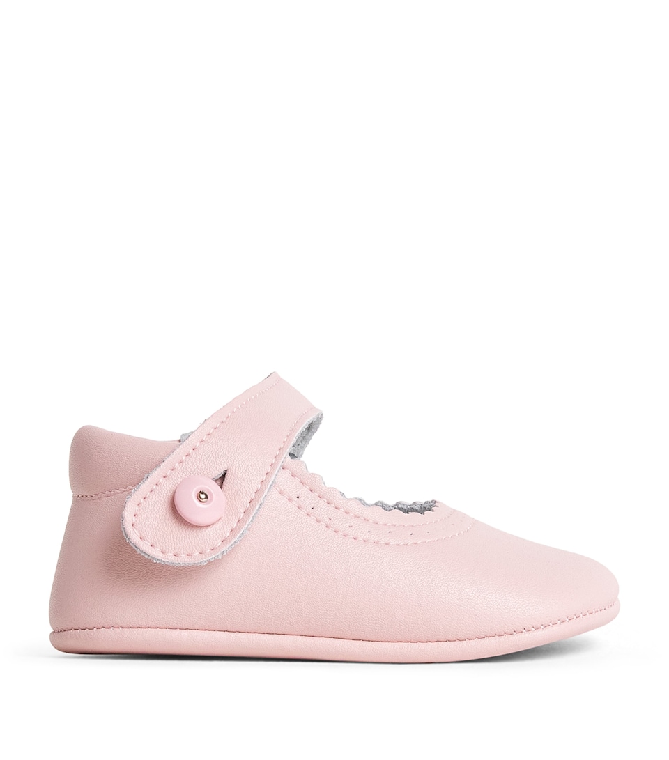 PEPA LONDON Leather Mary Jane Pram Shoes Pink