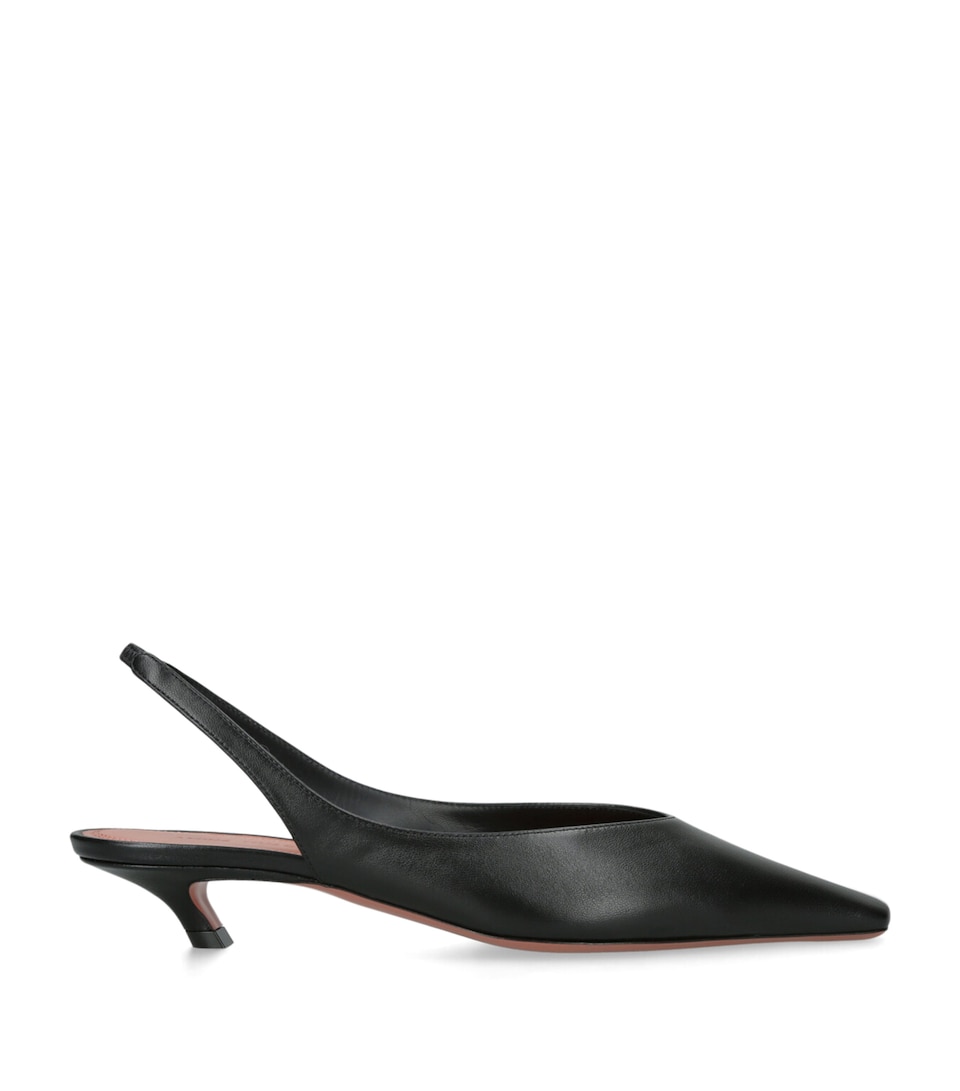 Leather Jamie Slingback Pumps 25