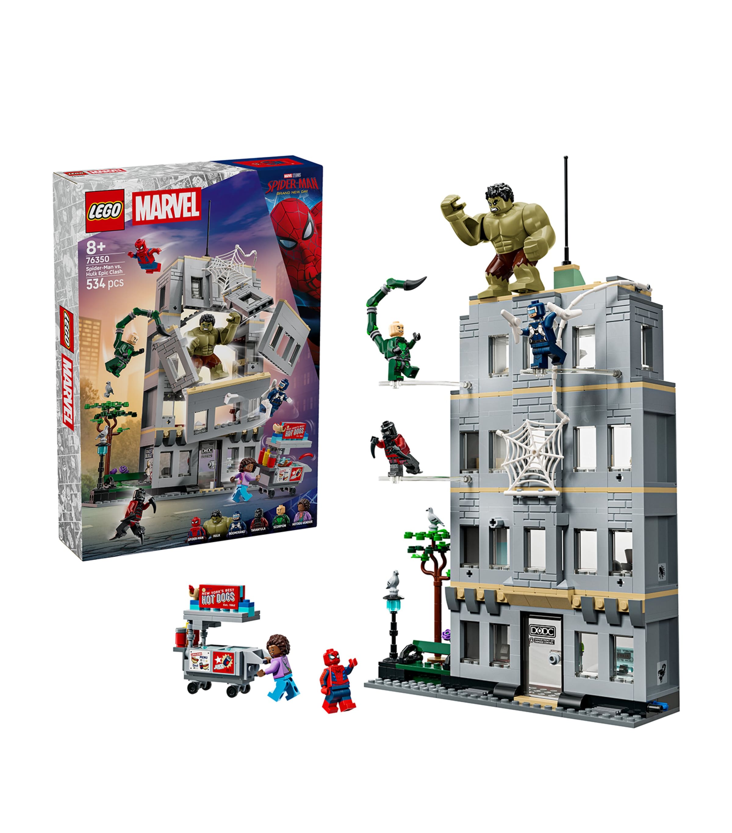 Lego Marvel Spider-Man vs. Hulk Epic Clash 76350
