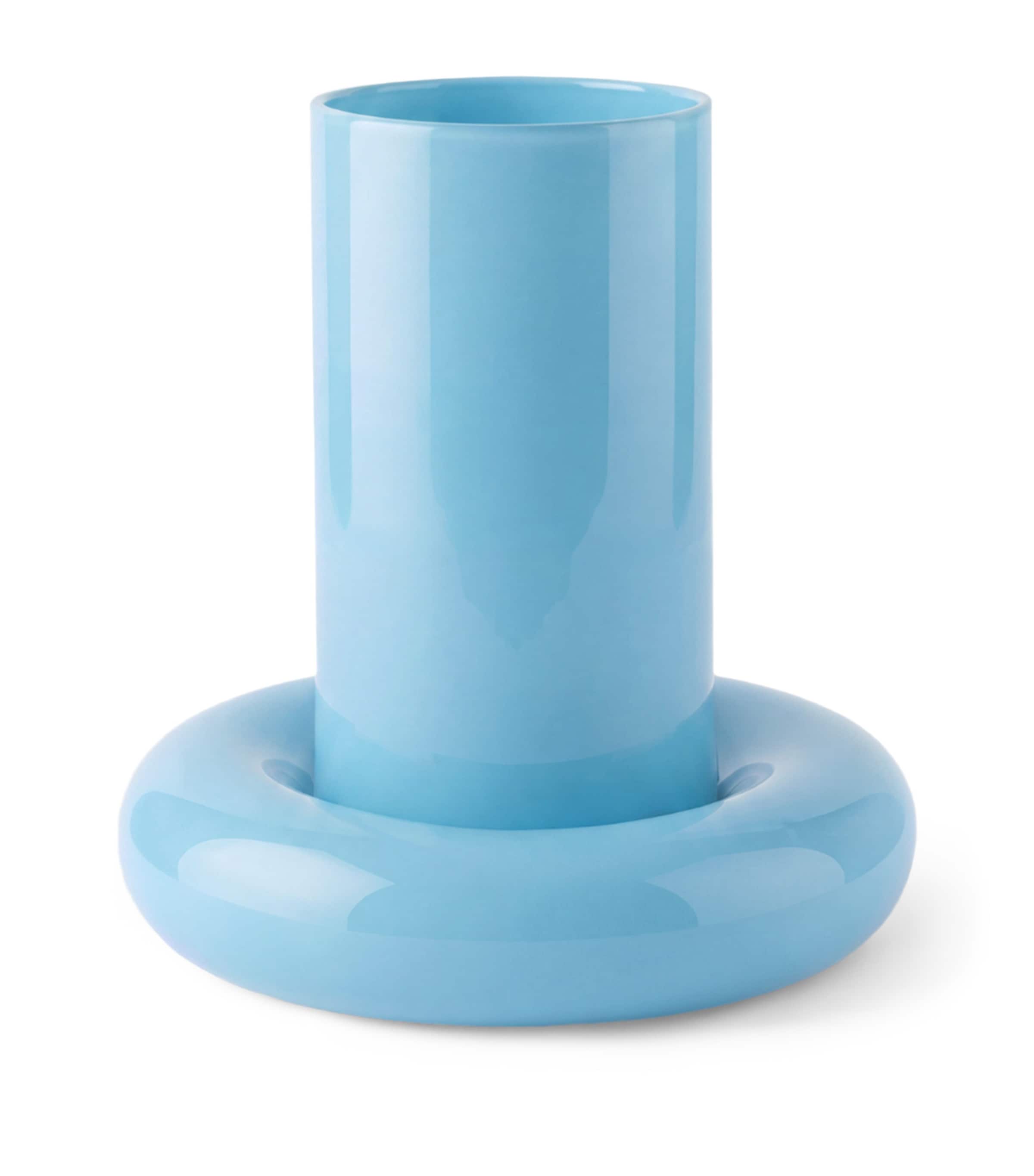 Gustaf Westman Glazed Ceramic Chunky Vase (26cm) Blue