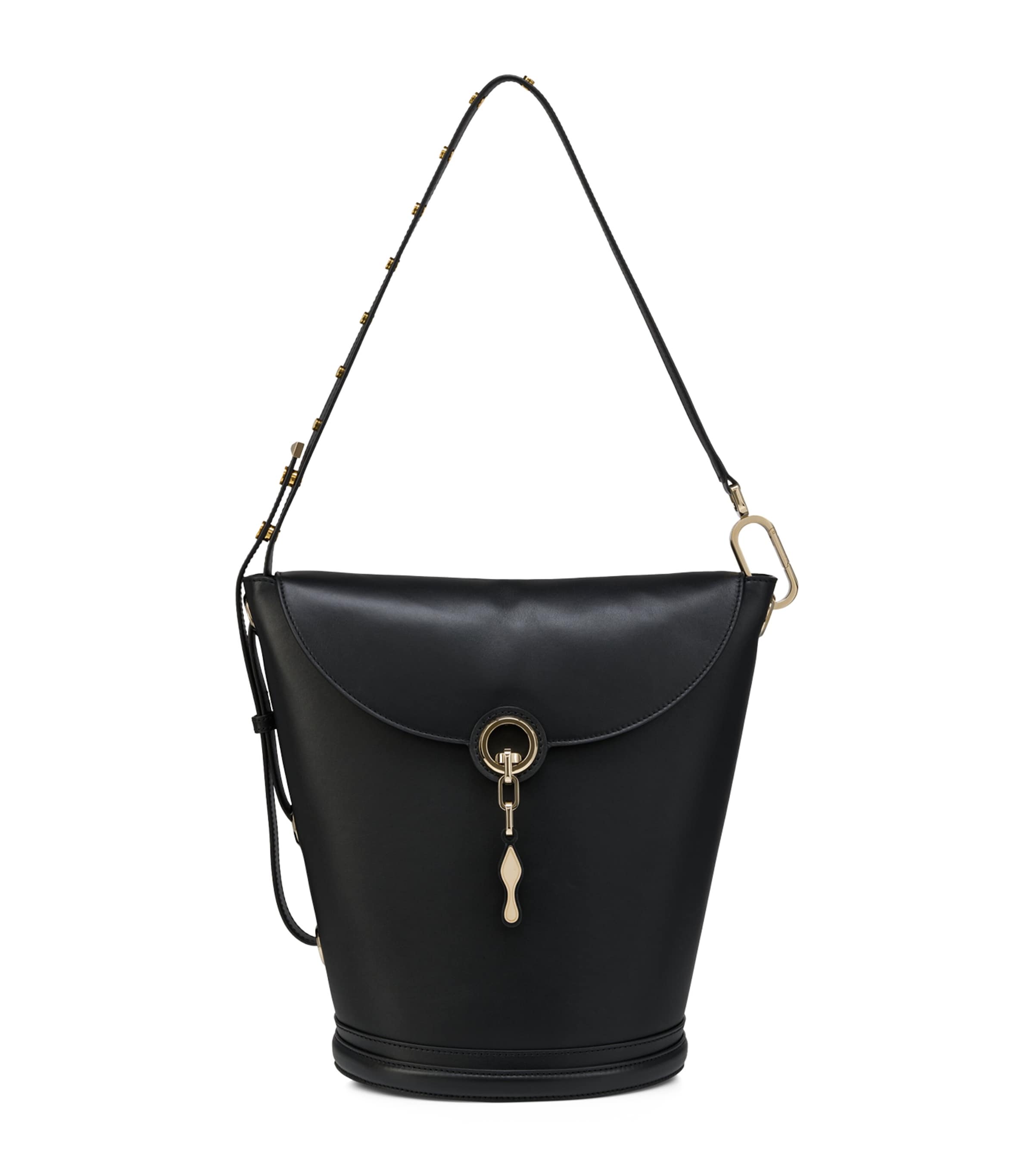 Christian Louboutin Flo Large  Leather Bucket Bag