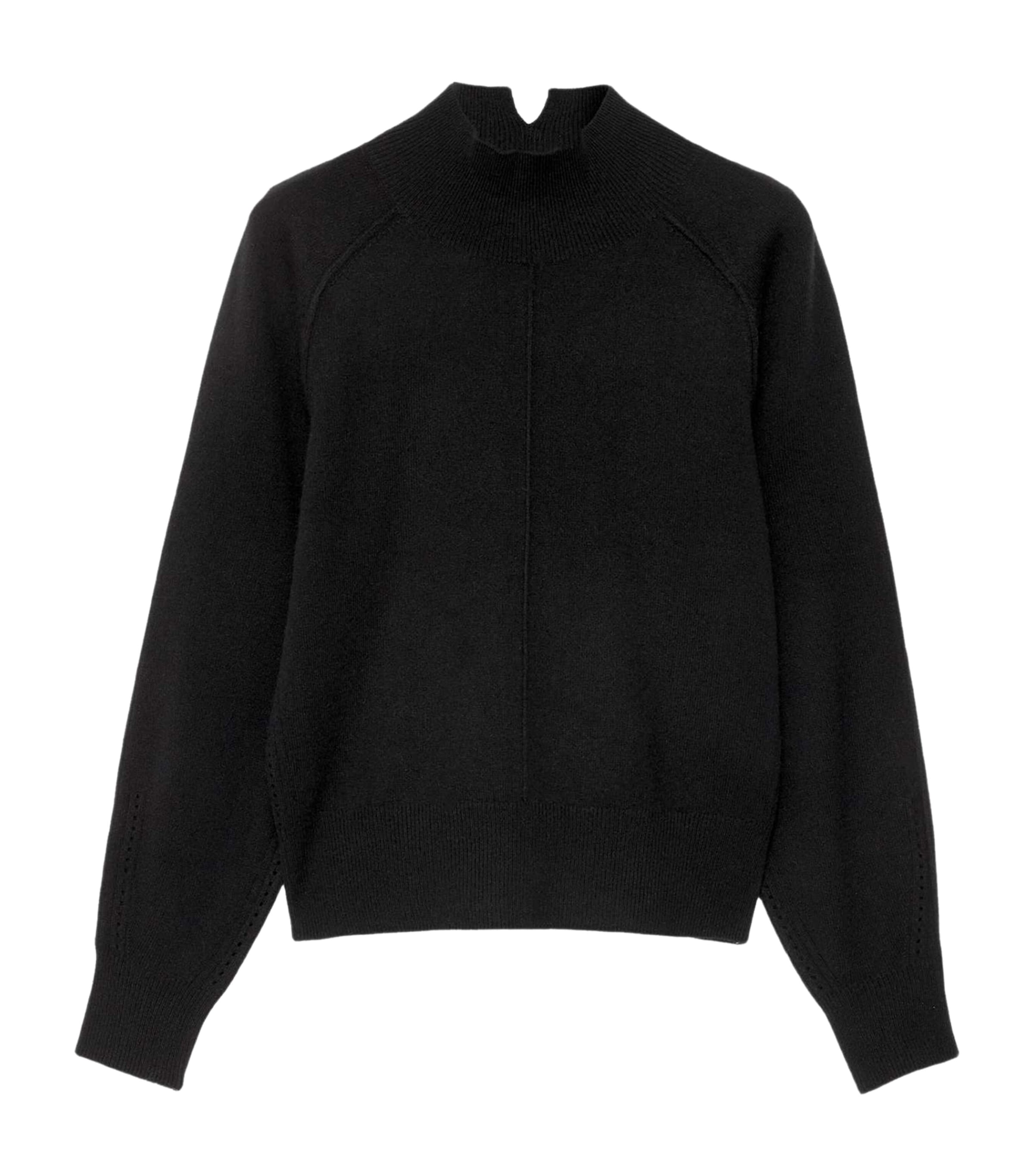 AllSaints Womens Cashmere-Wool Fedi Sweater Black