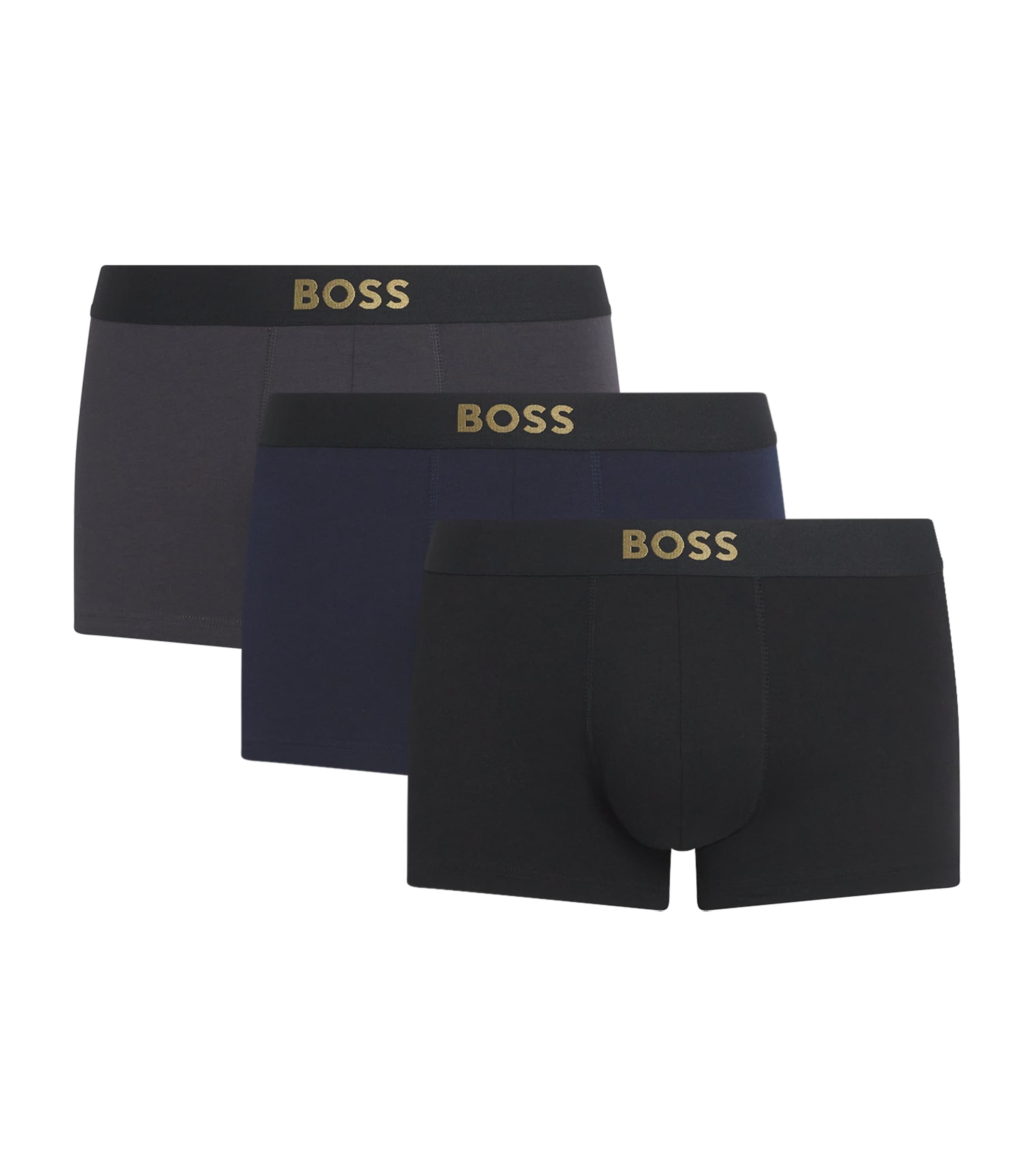 Stretch-Cotton Logo Trunks (Pack of 3)