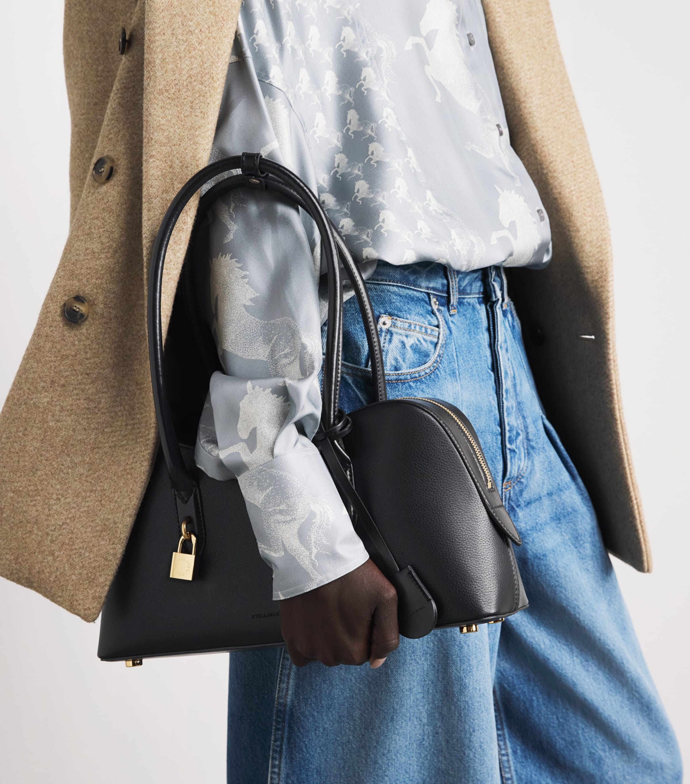 Stella McCartney Medium Ryder Shoulder Bag Black
