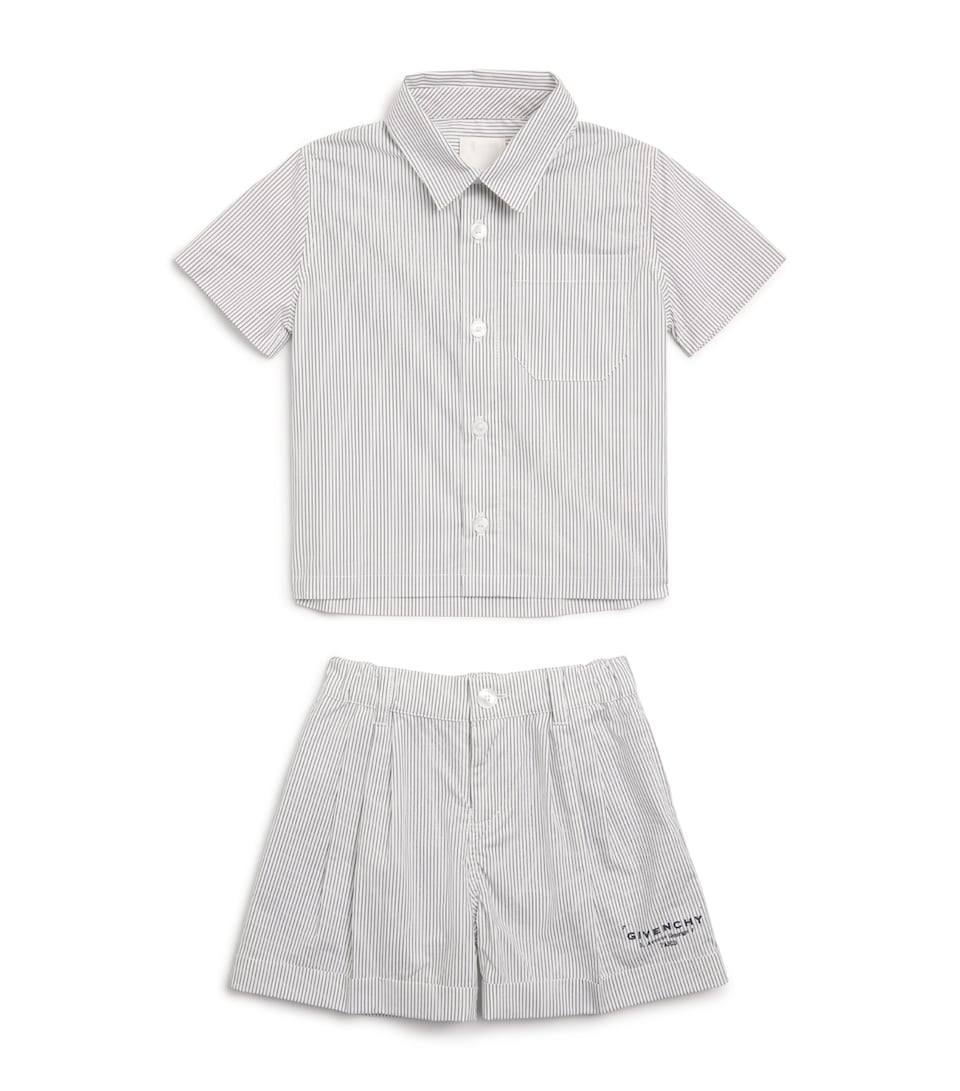 Cotton Stripe Shirt and Shorts Set (6-24 Months)