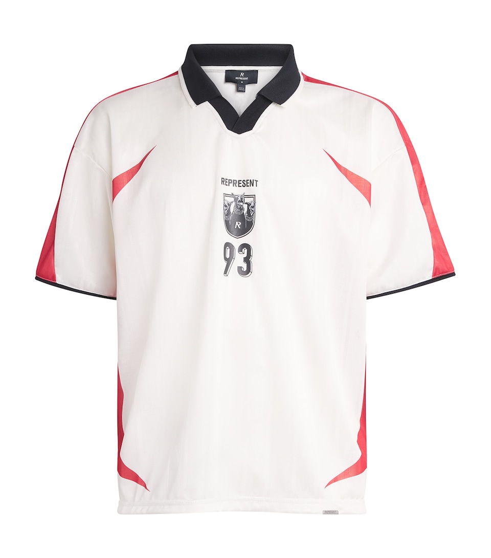 Represent Mens Spike Football Top Flat White