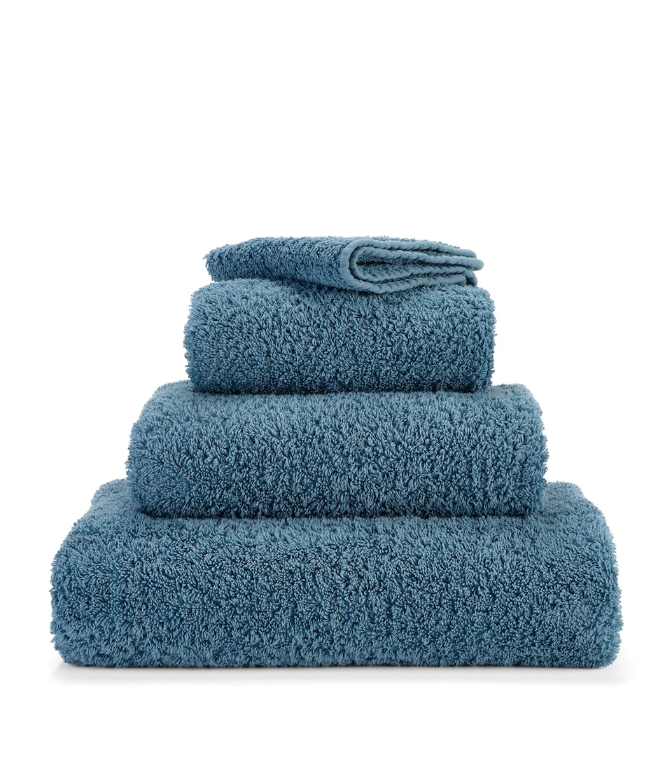 Abyss & Habidecor Egyptian Cotton Super Pile Bath Sheet (105cm x 80cm) Blue Stone