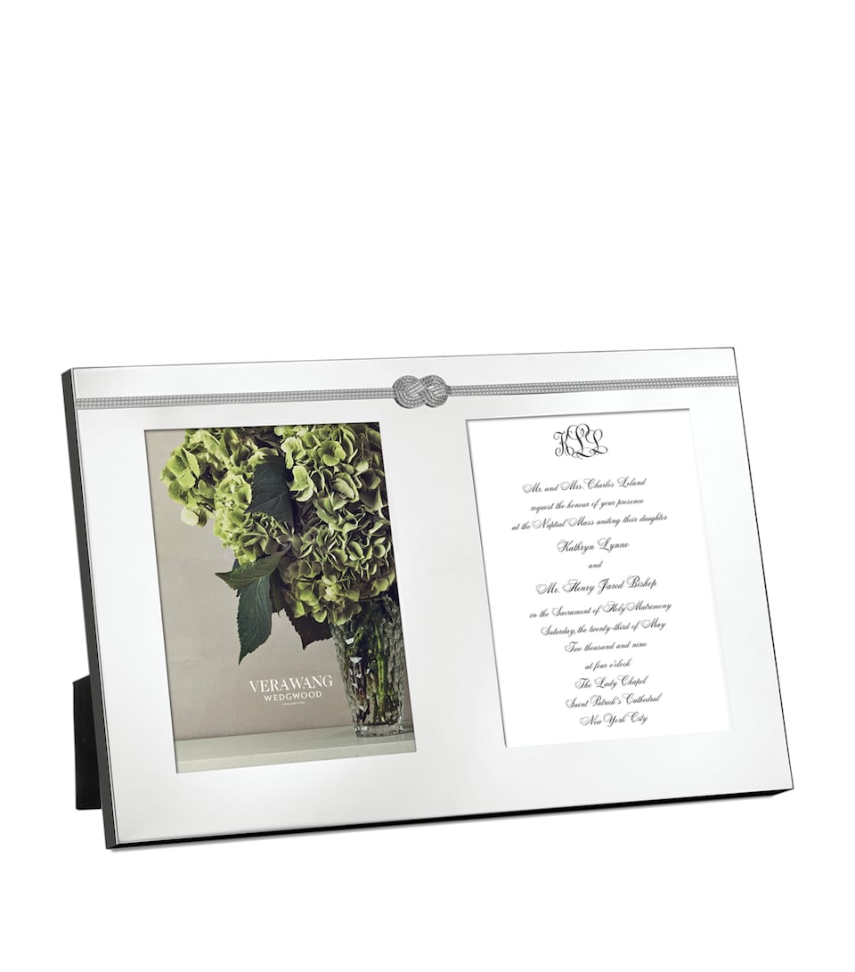 Wedgwood x Vera Wang Infinity Silver Photo Frame (5" x 7") Silver