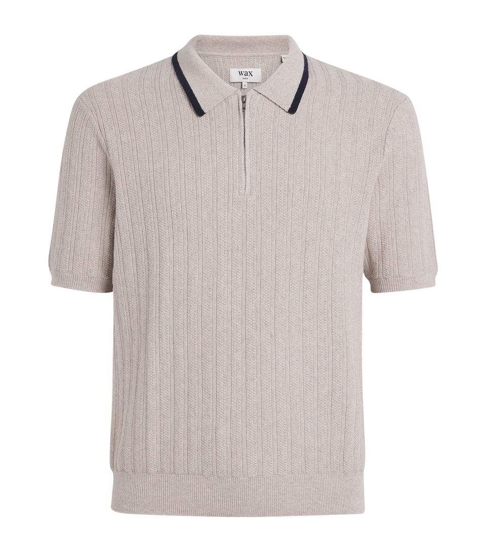 Cotton-Cashmere Bury Polo Shirt
