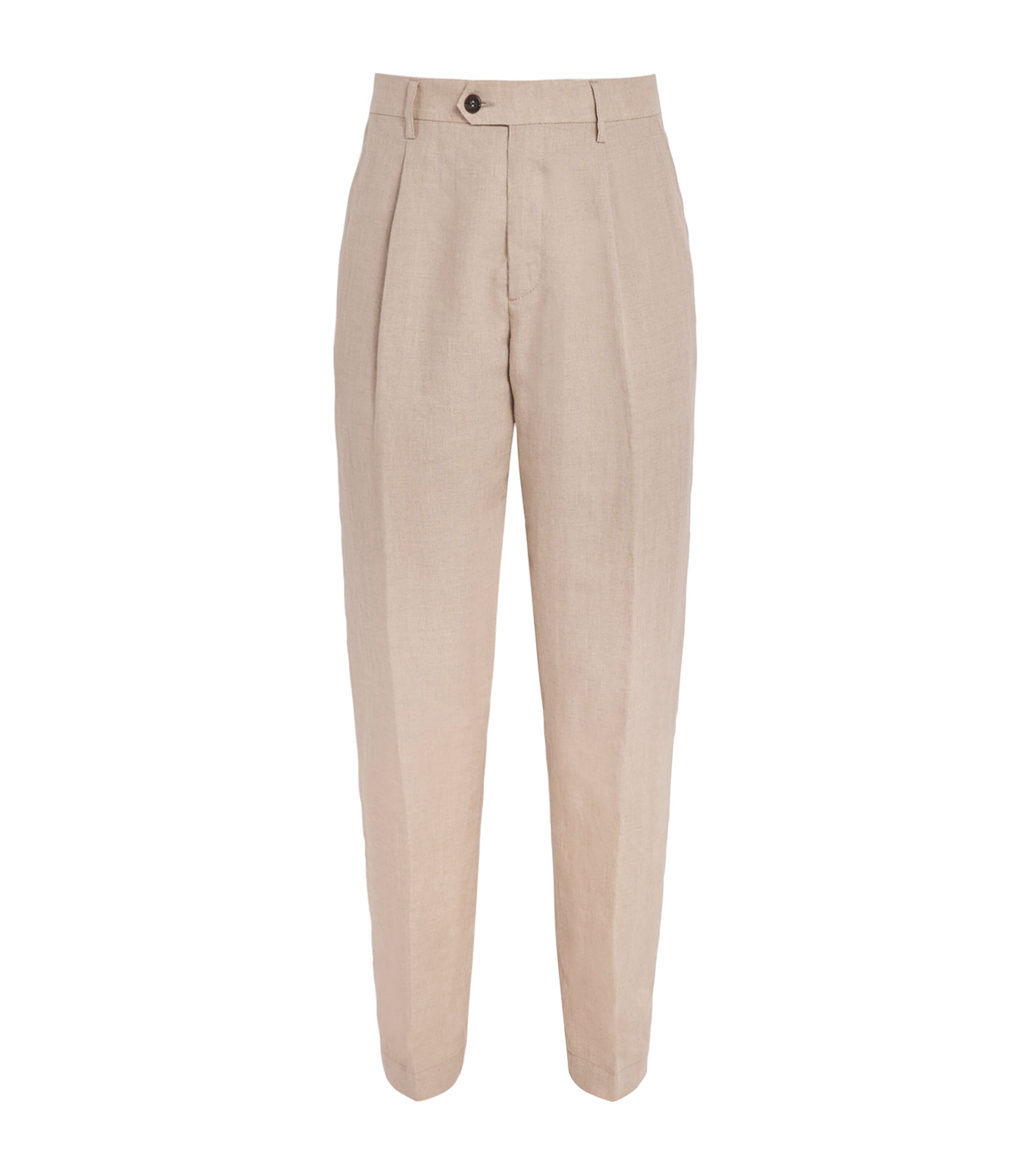 x Harrods Linen Tailored Trousers