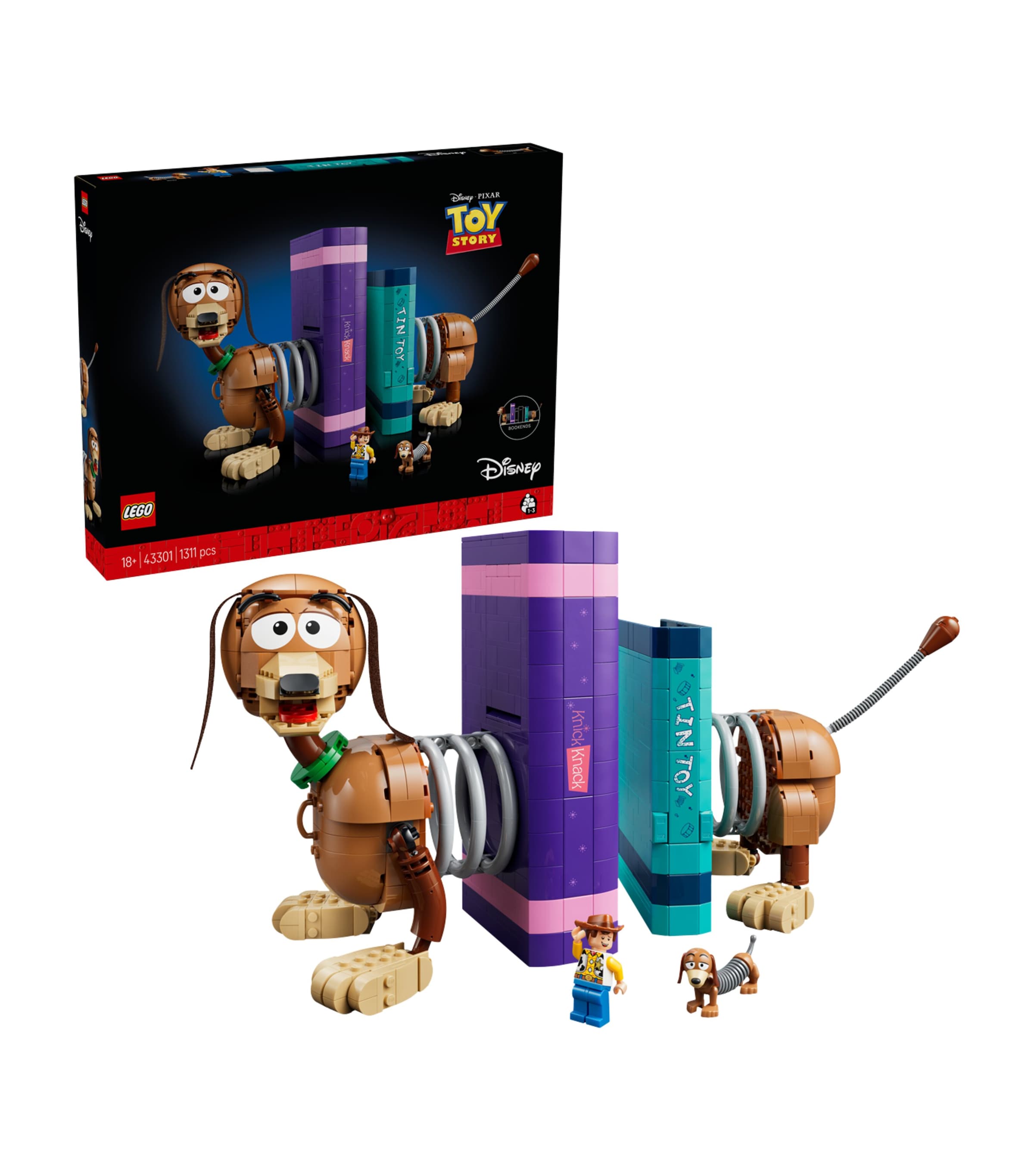Lego Disney and Pixar Toy Story Slinky Dog Bookends 43301