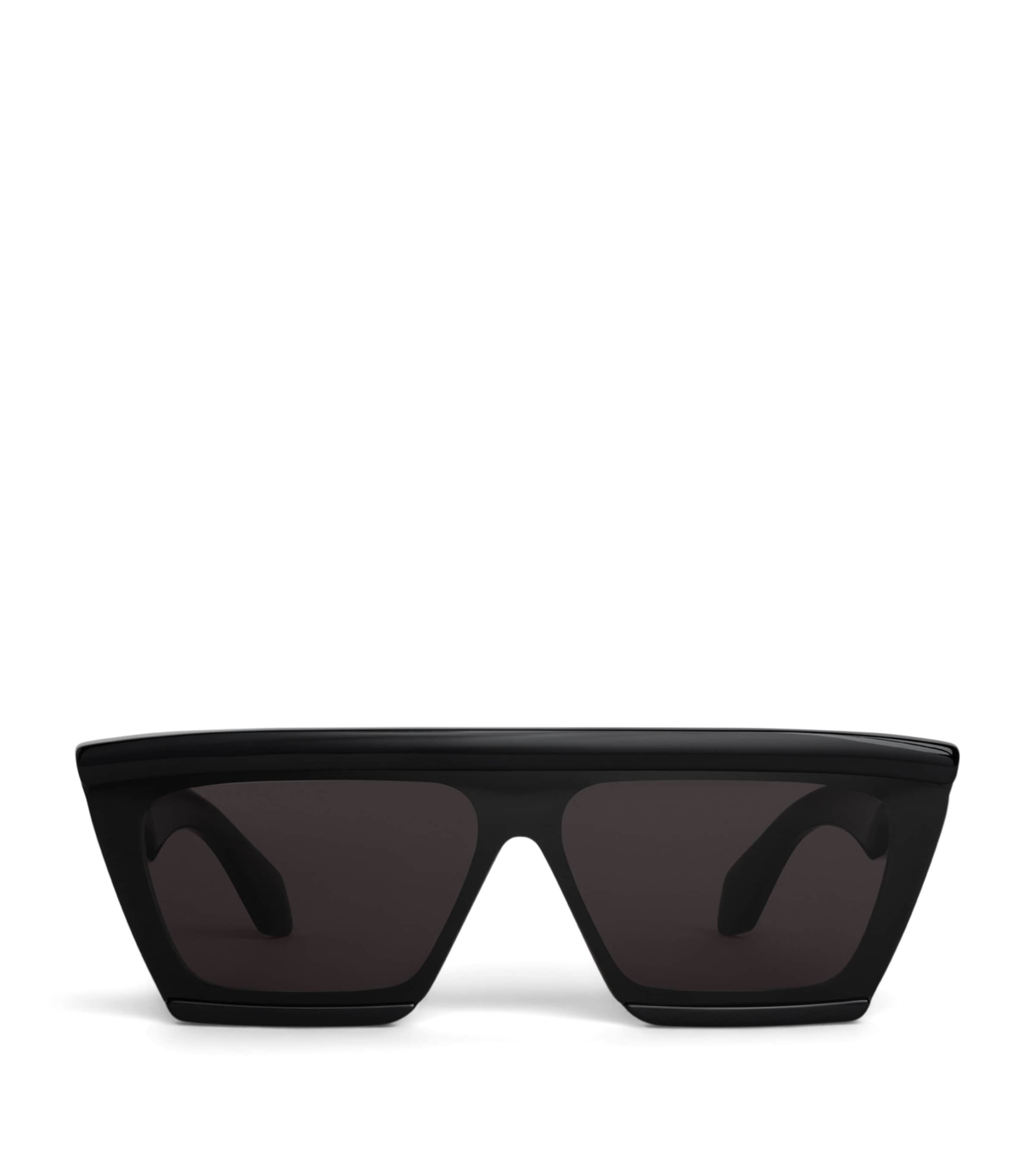 Alaïa Acetate Rectangle Mask 69 Sunglasses Noir