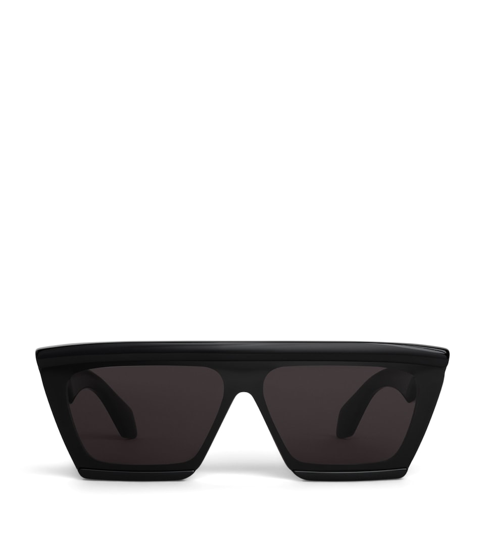 Alaïa Acetate Rectangle Mask 69 Sunglasses Noir
