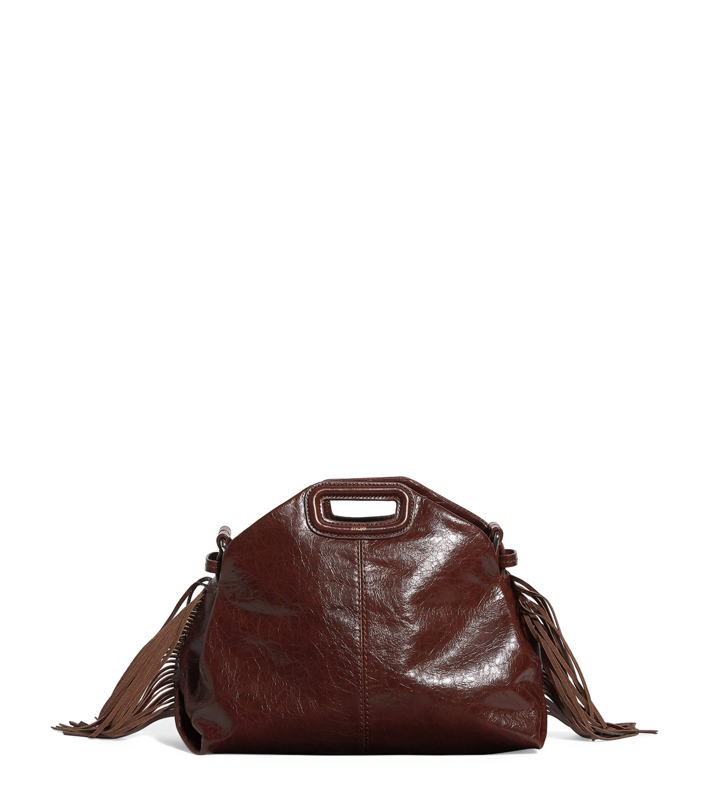 Cracked Leather Miss M Shoulder Bag
