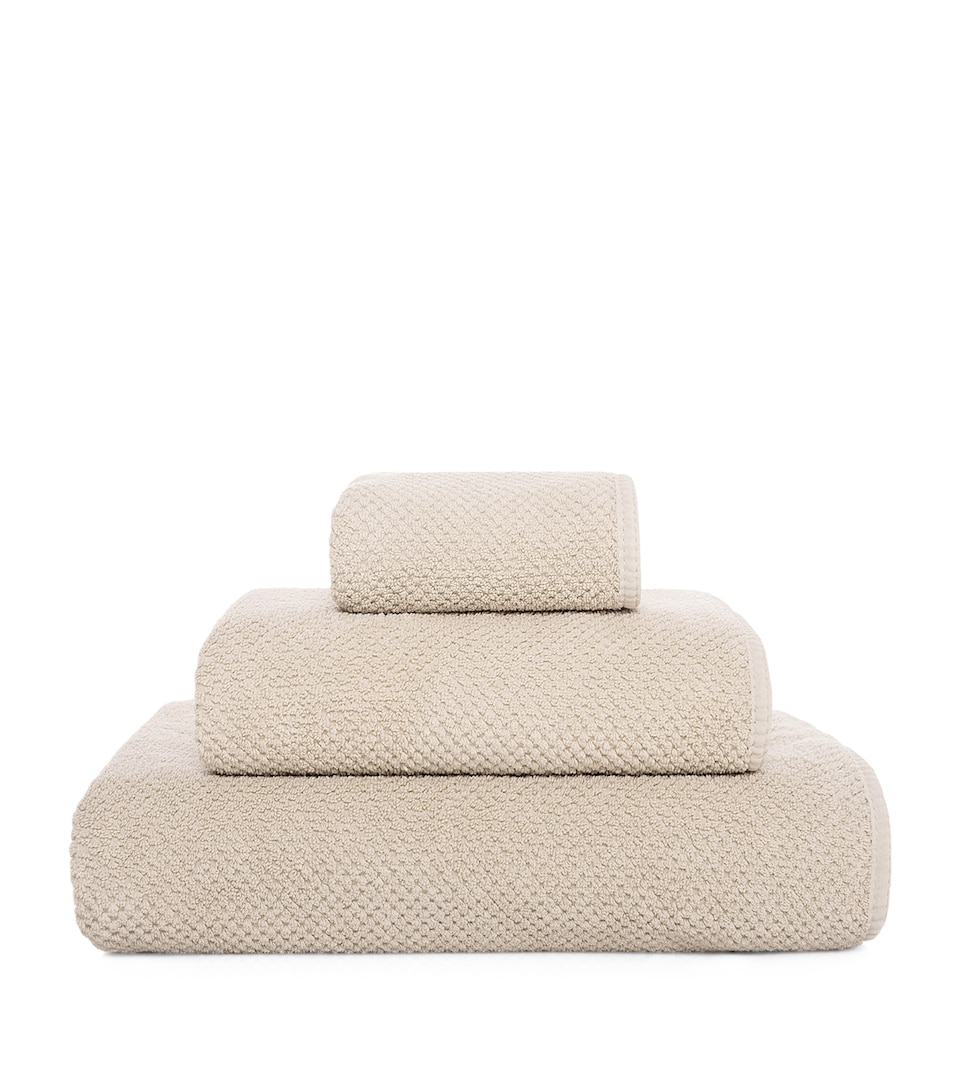 GRACCIOZA Bee Waffle Extra Large Hand Towel (50cm x 100cm) Fog